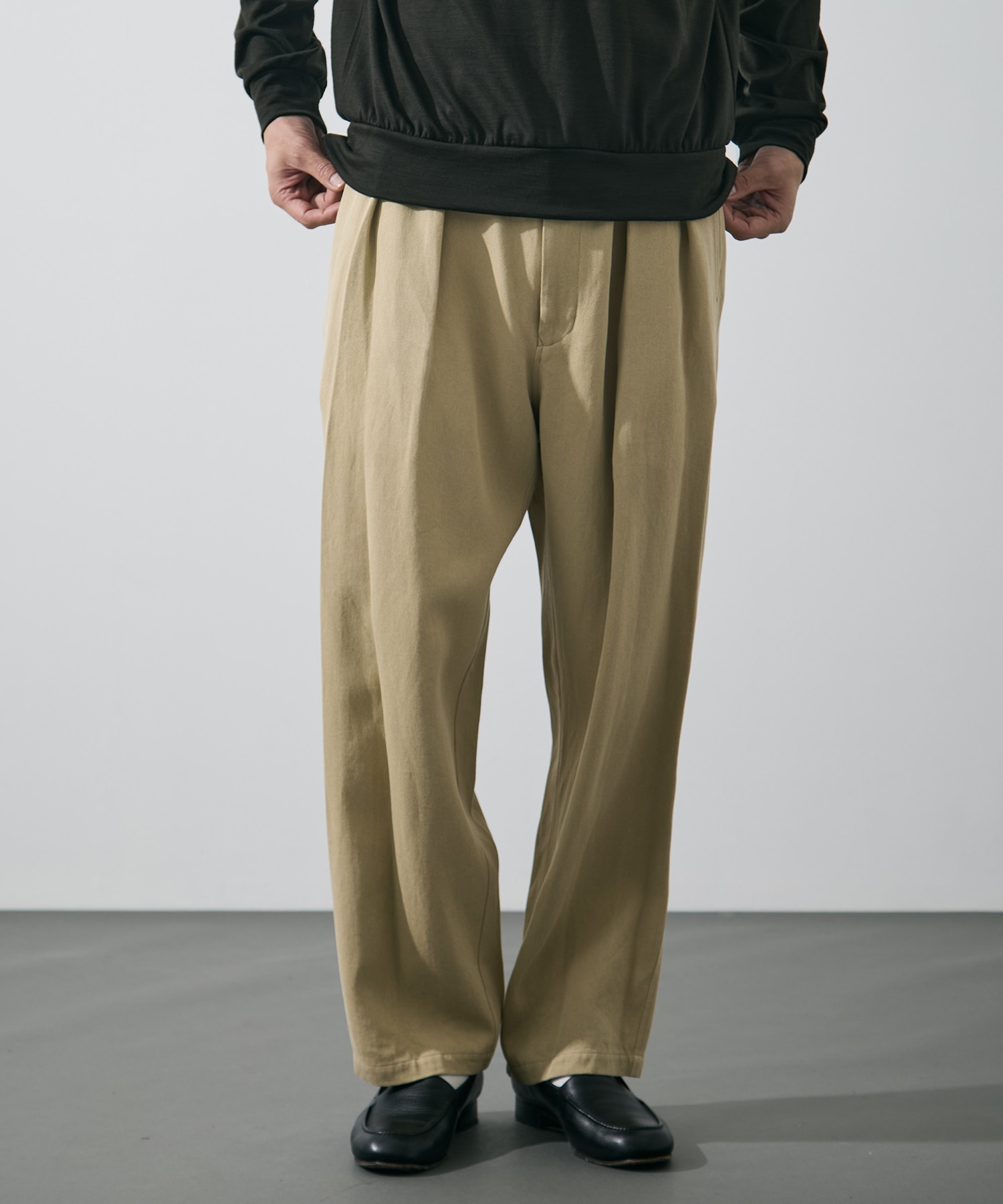 WASHI PAPER TWILL TROUSERS YLEVE