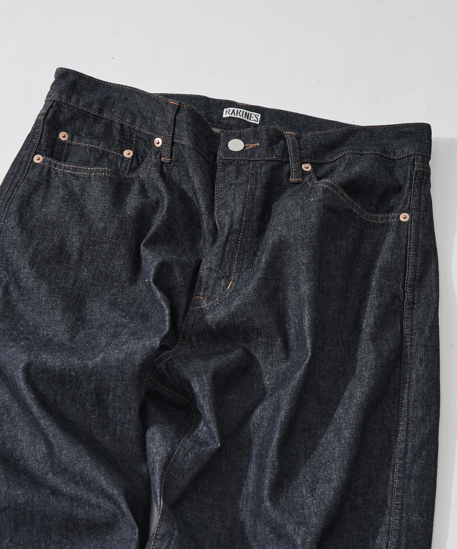 Ex.10oz ONE WASH DENIM Rub denim-TO RAKINES