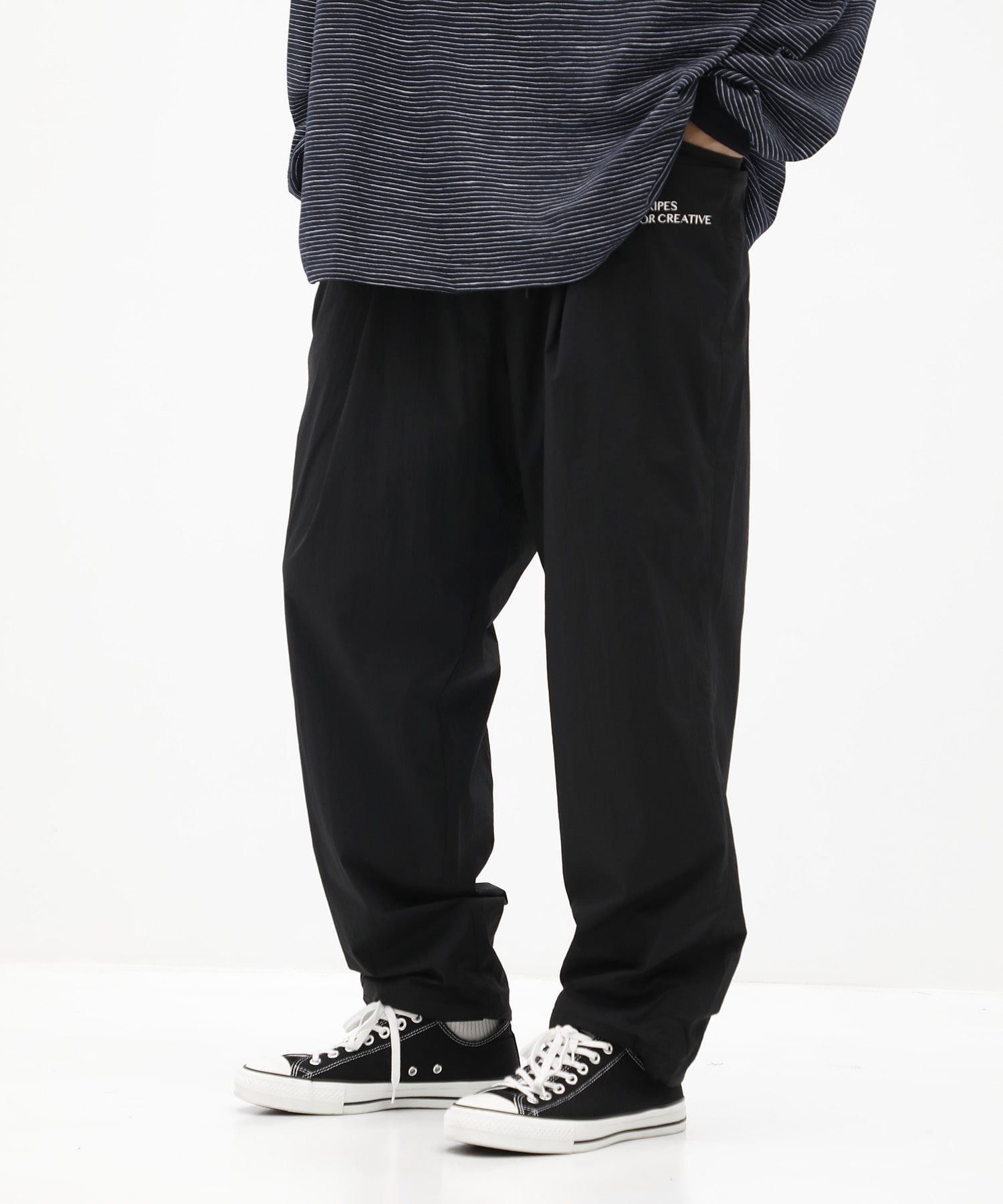 WIDE TAPERED EASY PANTS (NYLON) S.F.C