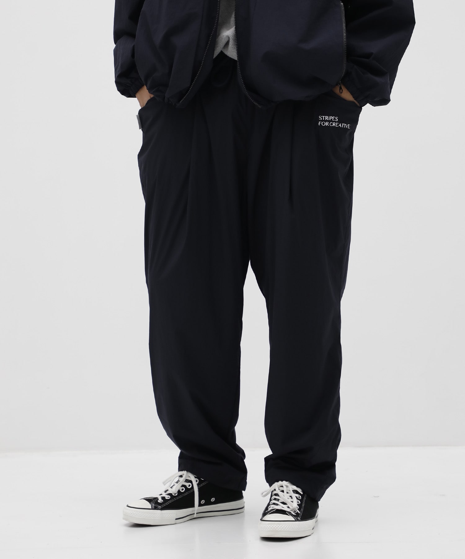 WIDE TAPERED EASY PANTS (NYLON) S.F.C