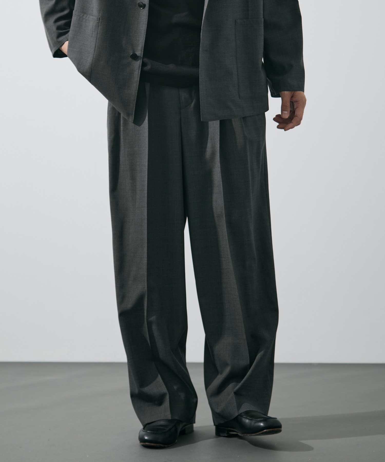 SUPER140s WOOL TROPICAL TROUSERS YLEVE