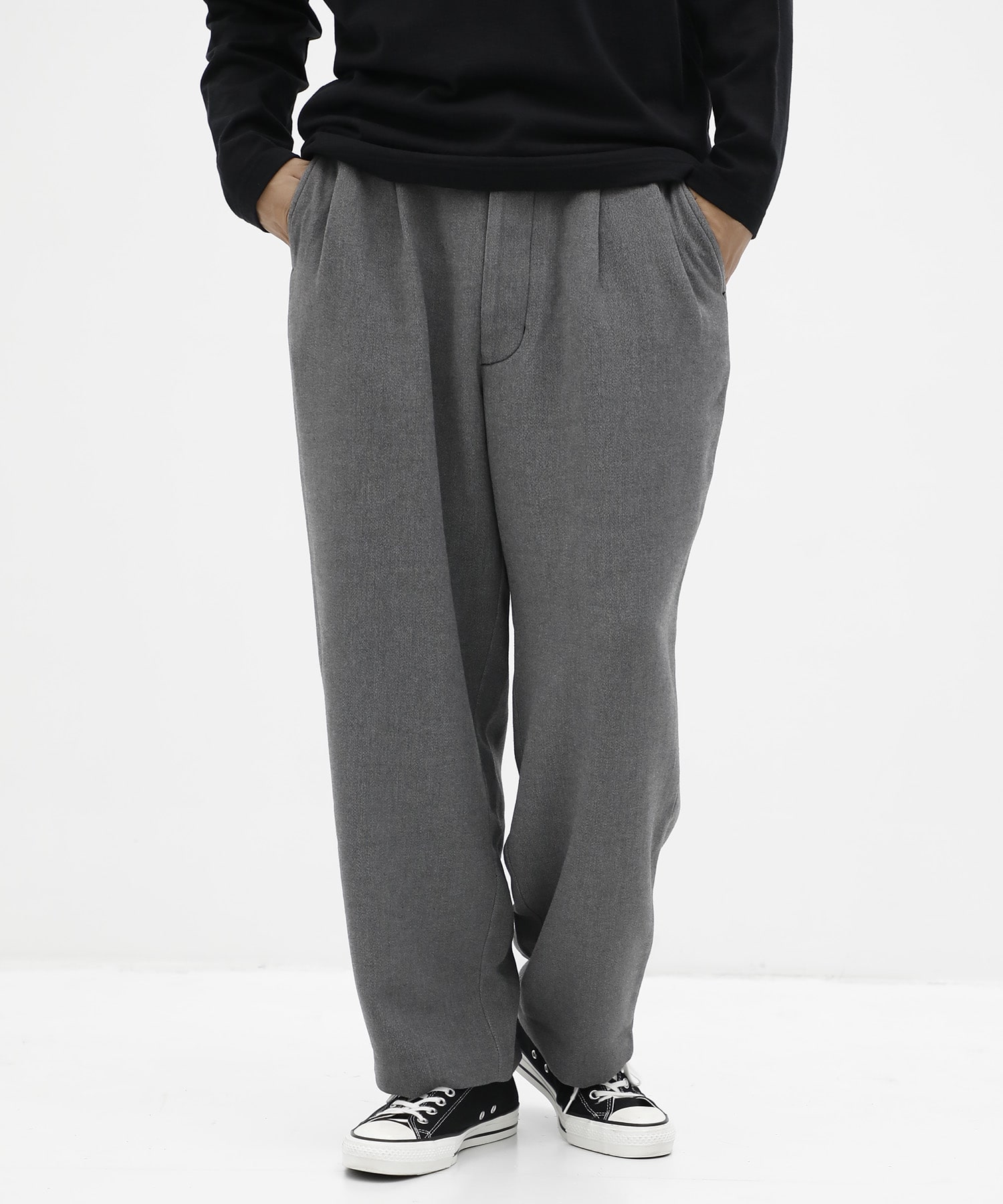 wide tapered slacks concause