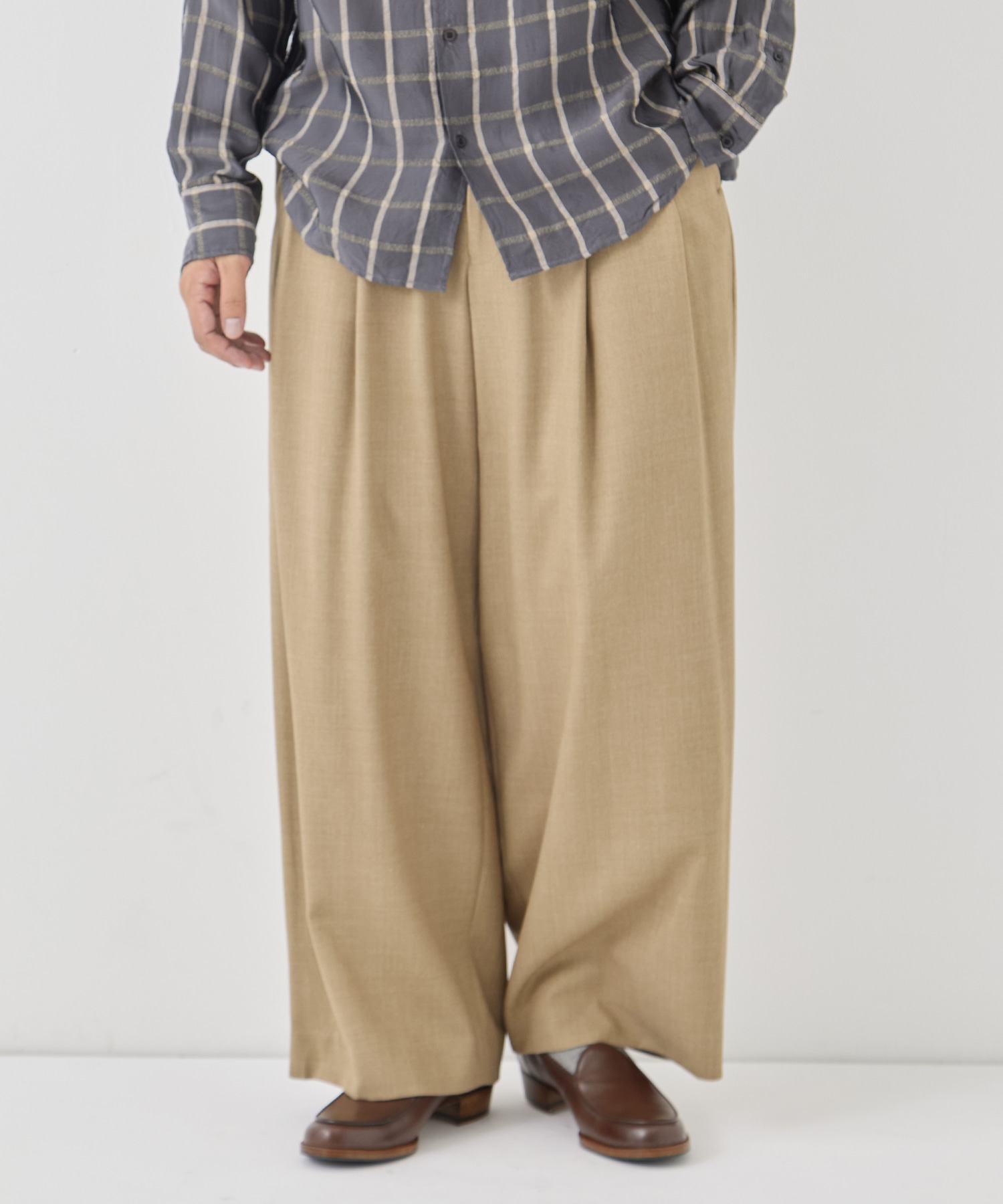 DOUBLE PLEATED BUGGY TROUSERS marka