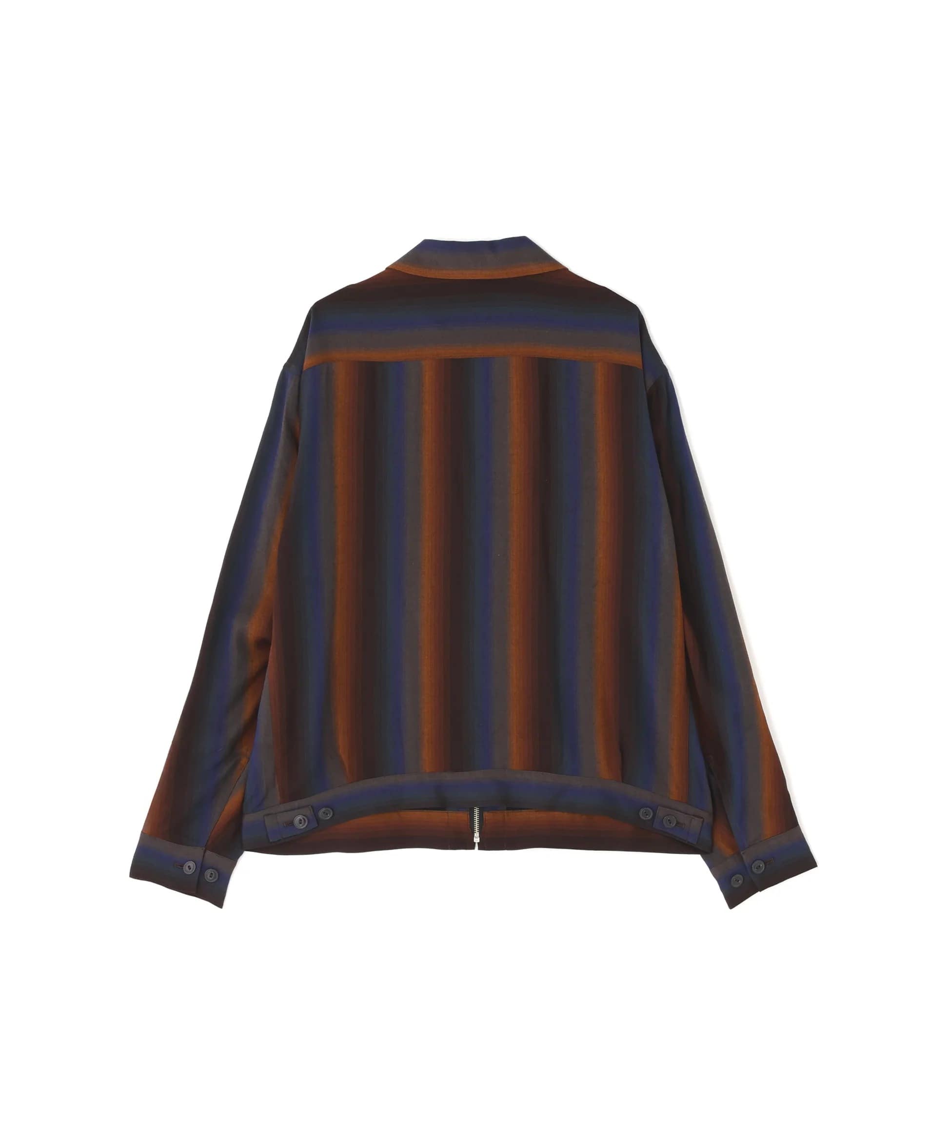 DRIZZLER JACKET -Wool Rayon Gradetion stripe- SEVEN BY SEVEN