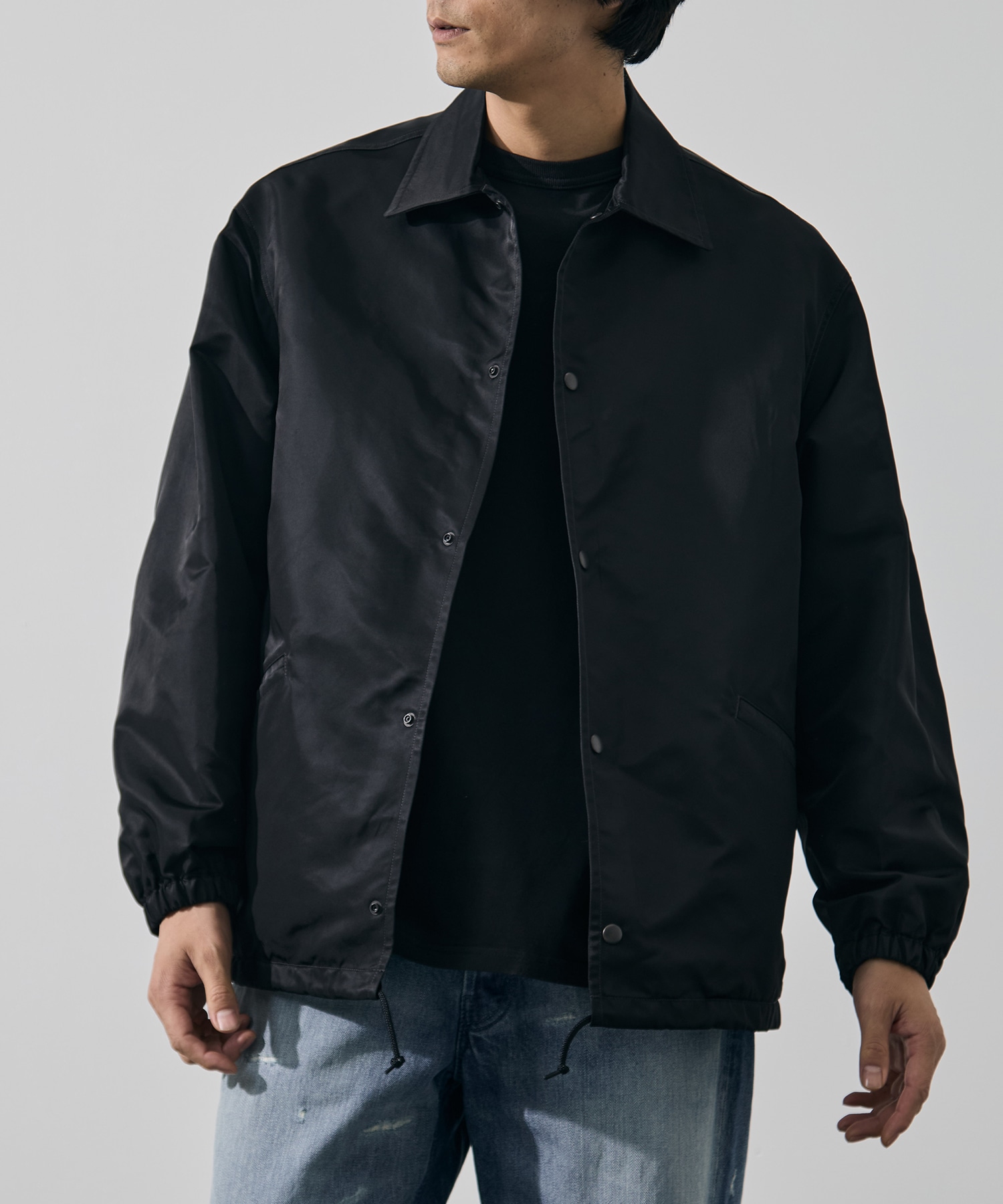 Washed Nylon Coach Jacket FW blurhmsROOTSTOCK