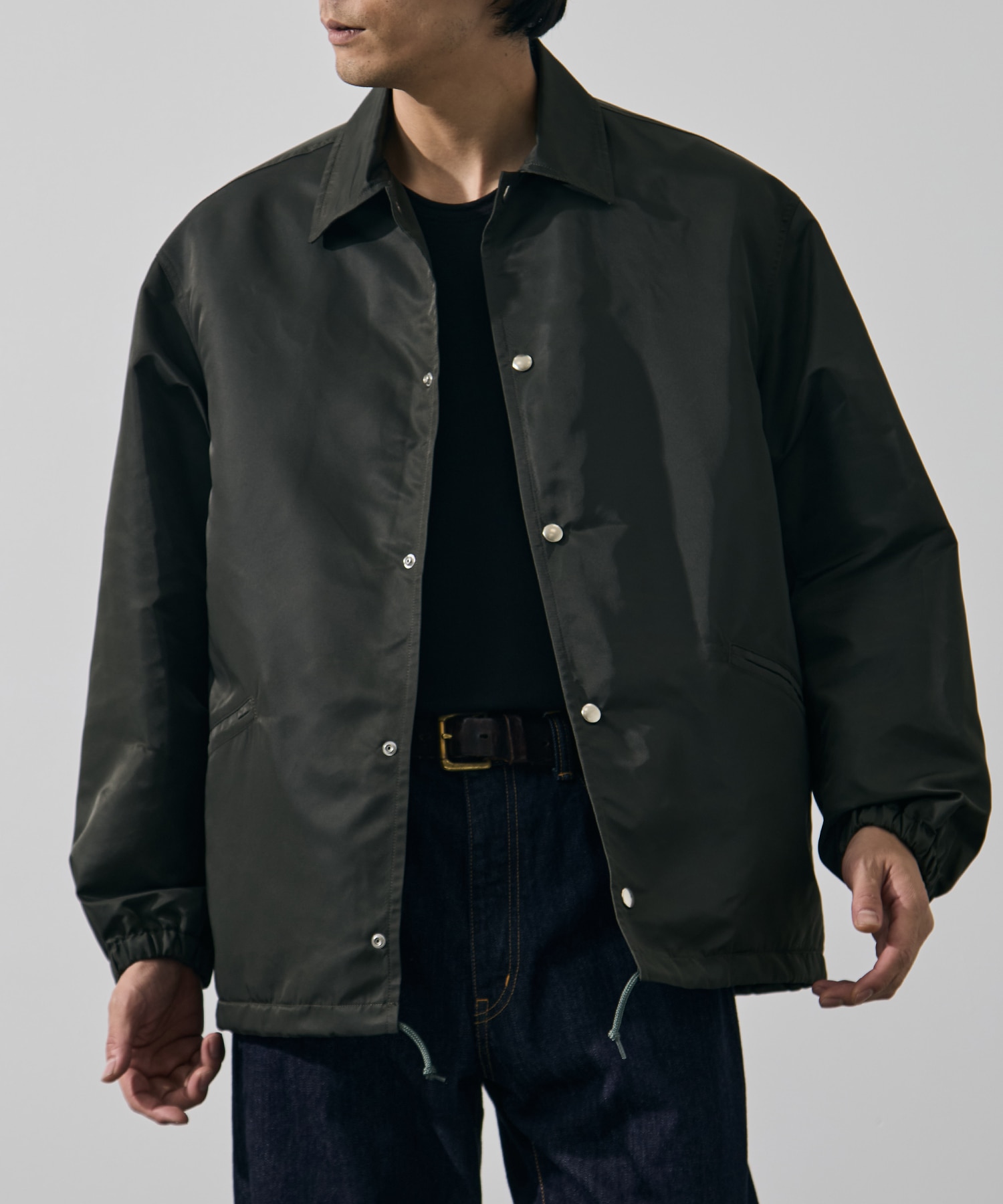 Washed Nylon Coach Jacket FW blurhmsROOTSTOCK