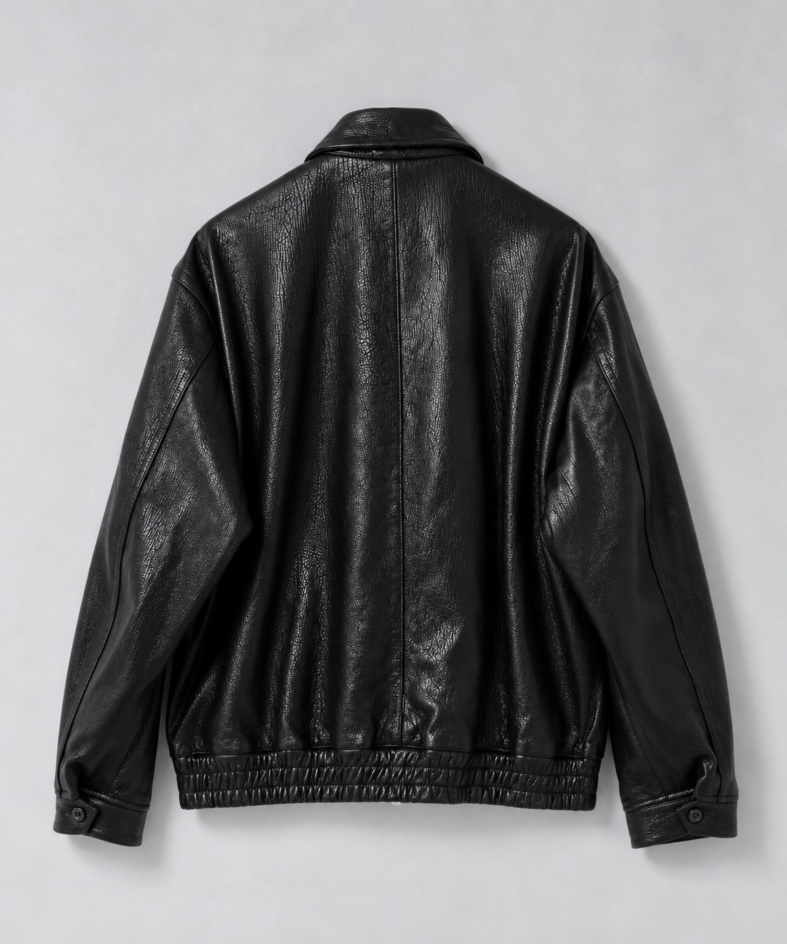 LEATHER ZIP UP BLOUSON -Sheep Shrink Leather- SEVEN BY SEVEN