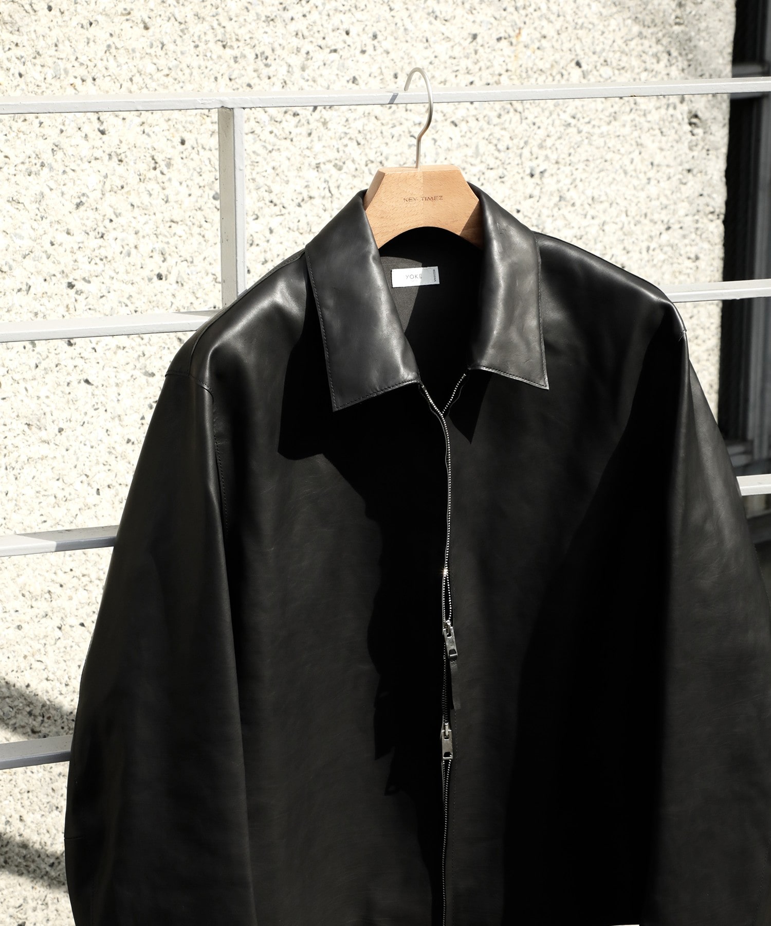 Calf Nappa Leather Minimal Blouson YOKE