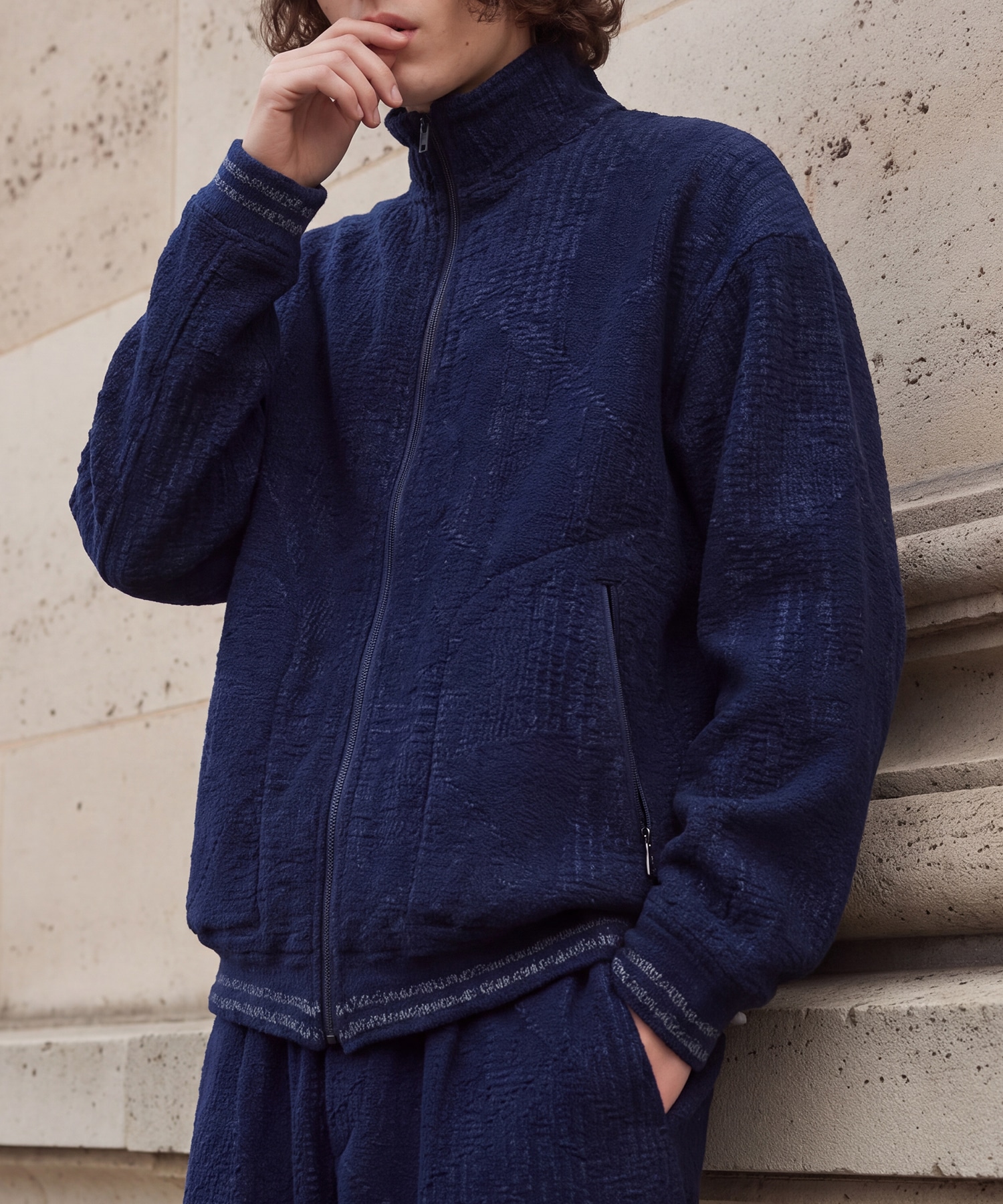 SEA ISLAND SASHIKO TRACK JACKET PORTER CLASSIC