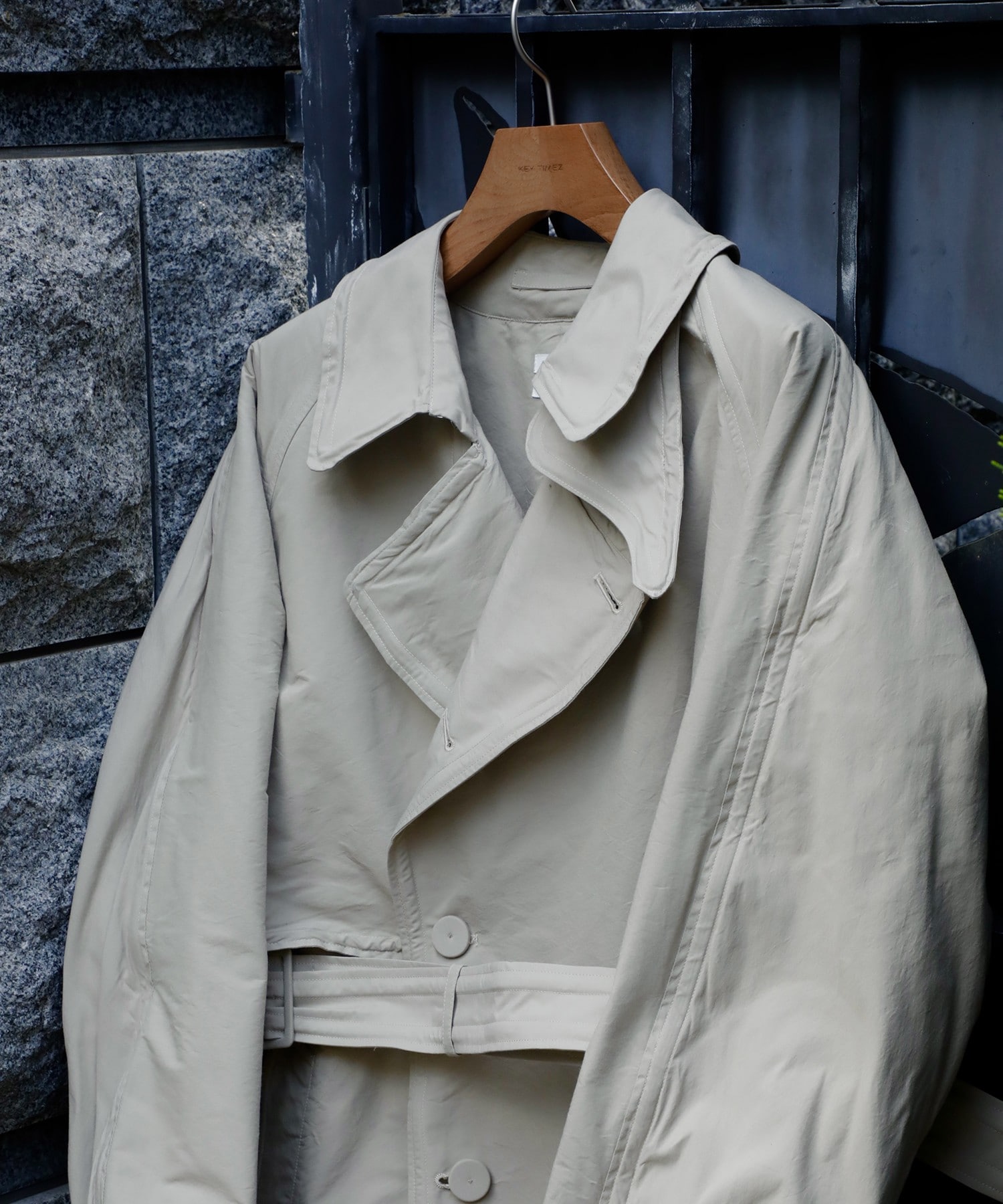 Sculptural Wired Trench Coat YOKE
