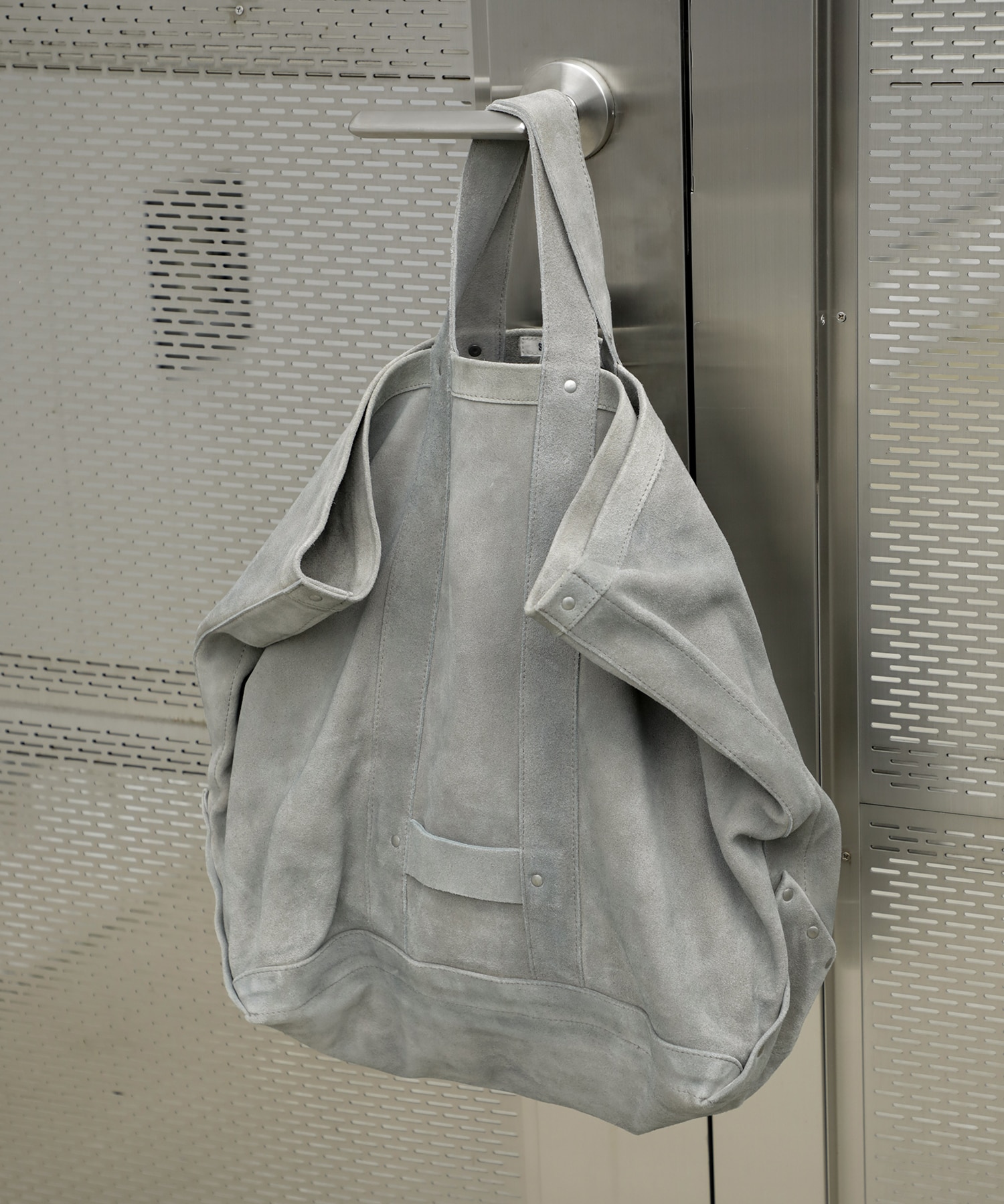 LEATHER TOTE BAG -Cow split leather- SEVEN BY SEVEN