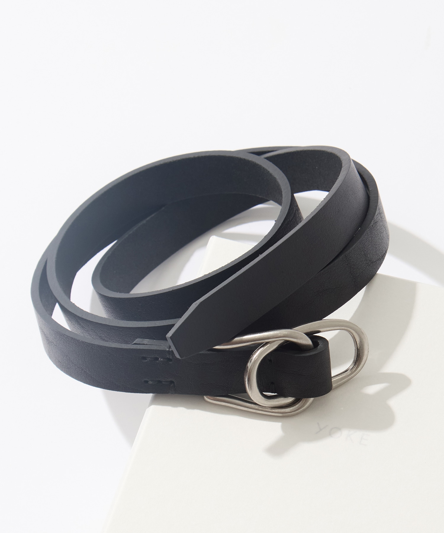 Double Buckel Leather Belt YOKE
