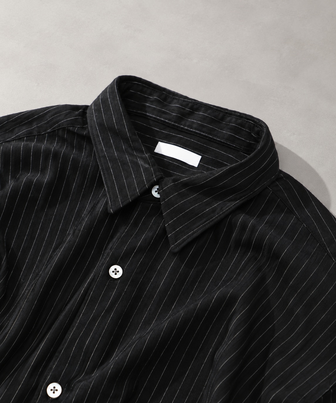 別注 36G Wool Fulling Stripe Modest Shirt KANEMASA PHIL.