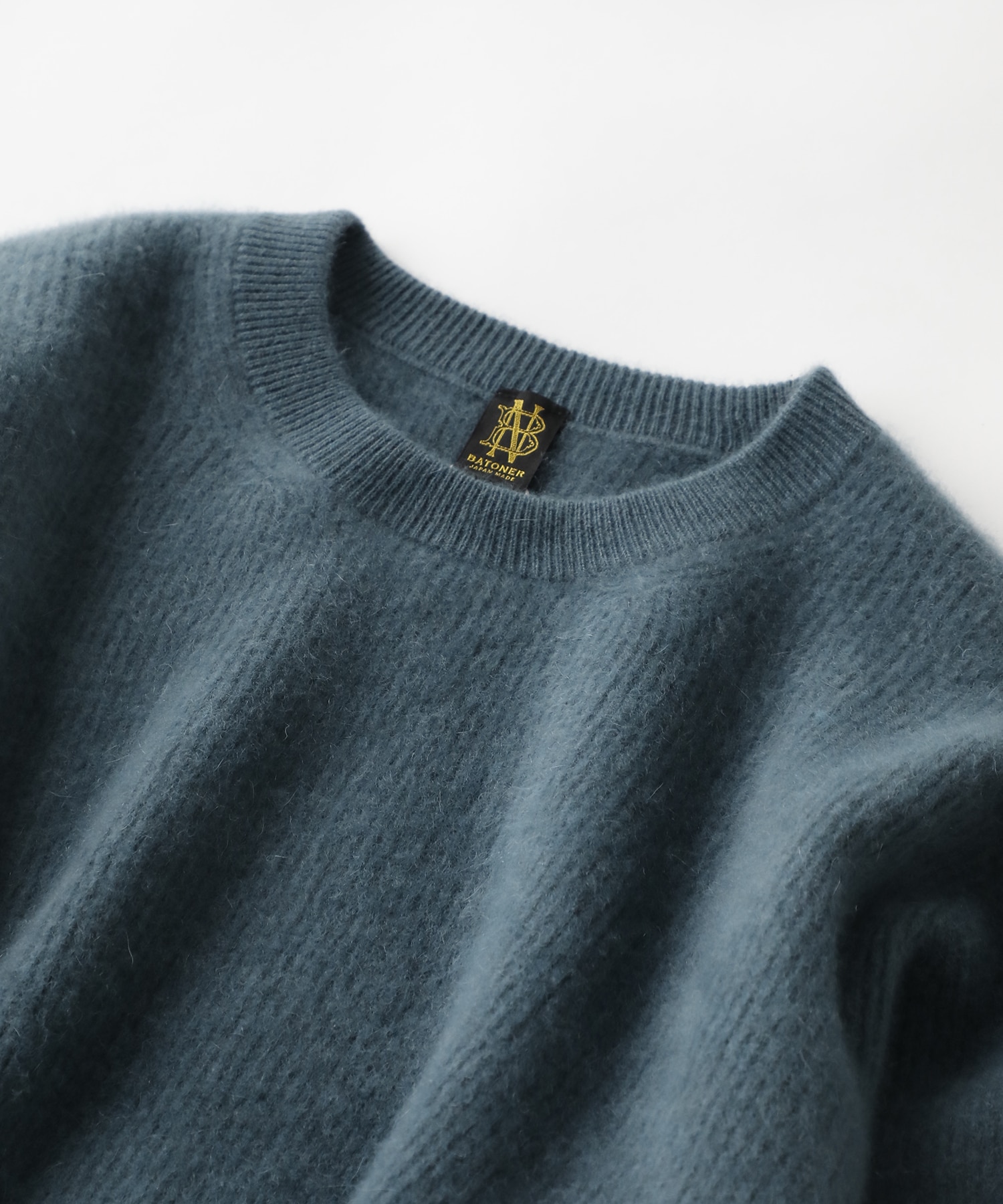 CASHMERE FOX CREW NECK BATONER