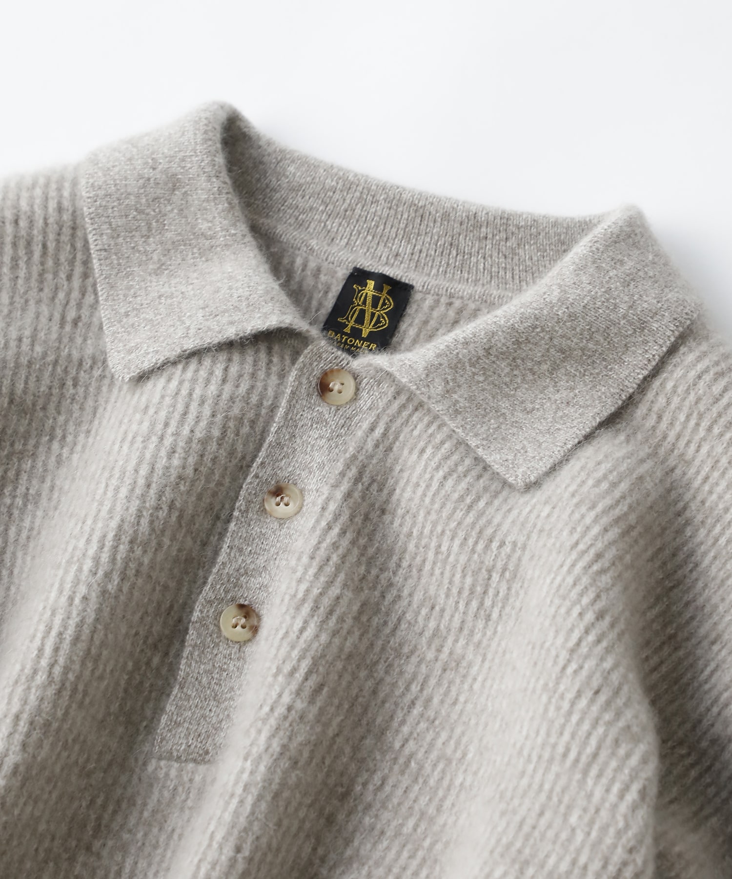 CASHMERE FOX POLO BATONER