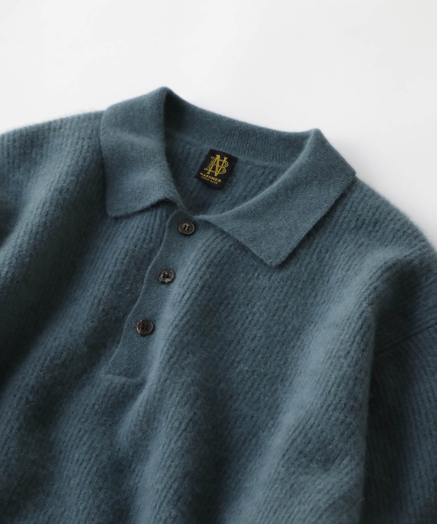 CASHMERE FOX POLO BATONER