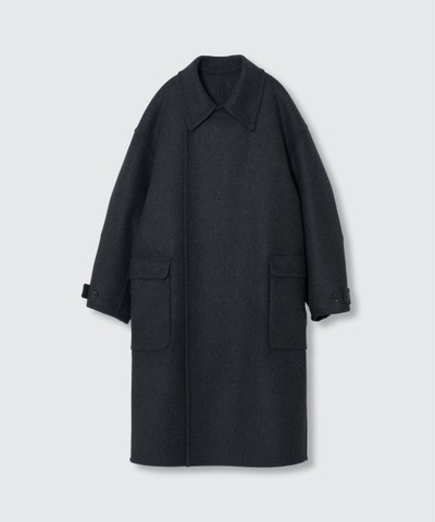 Wool Cashmere Double Breasted Rever Coat YOKE