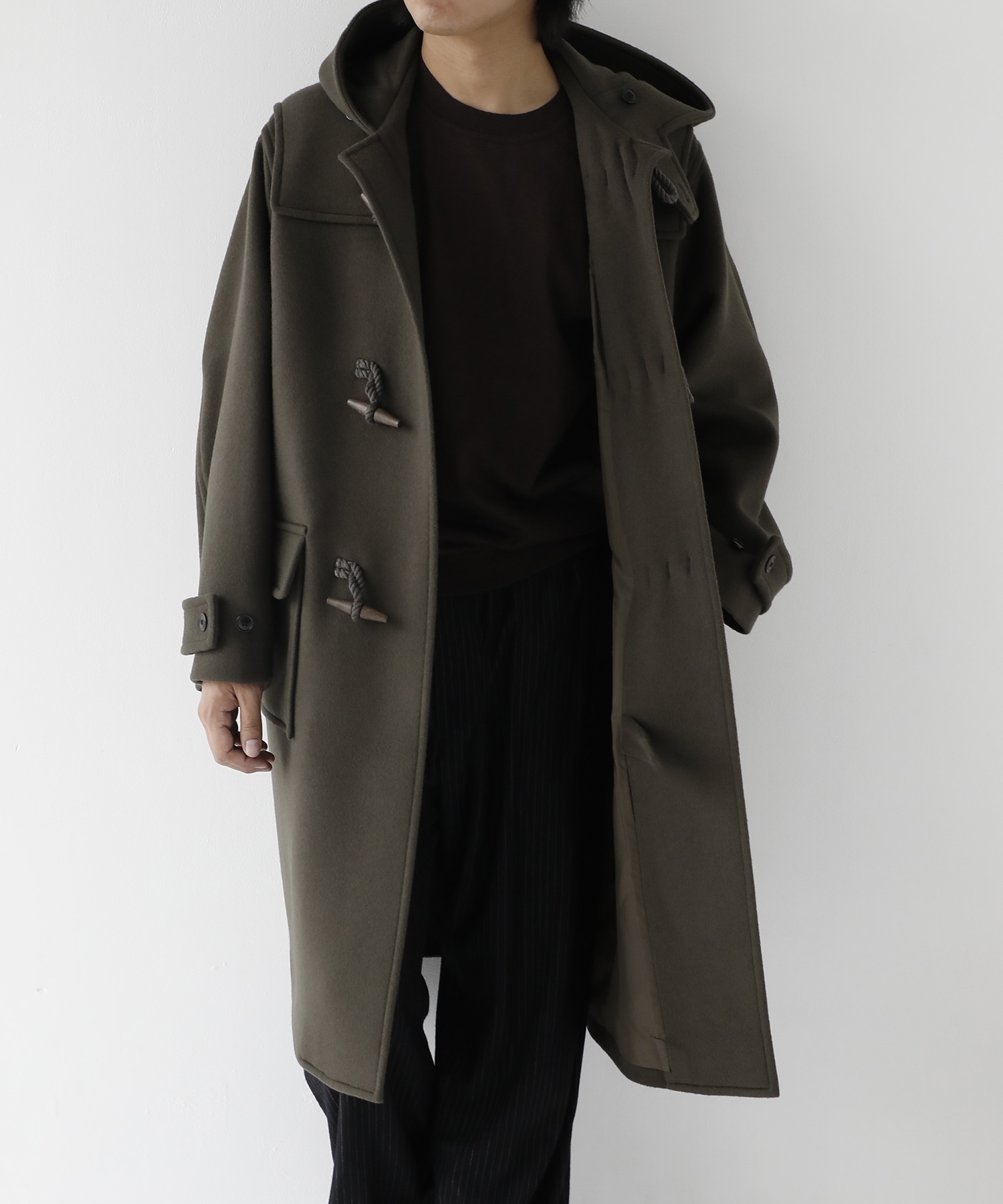 Wool Melton Duffle Coat blurhmsROOTSTOCK