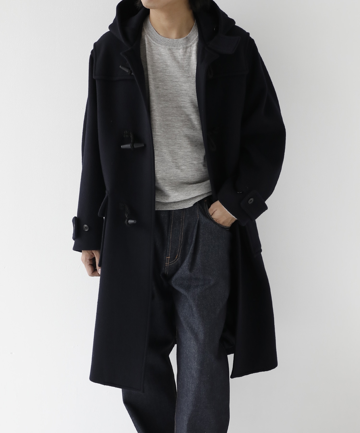 Wool Melton Duffle Coat blurhmsROOTSTOCK