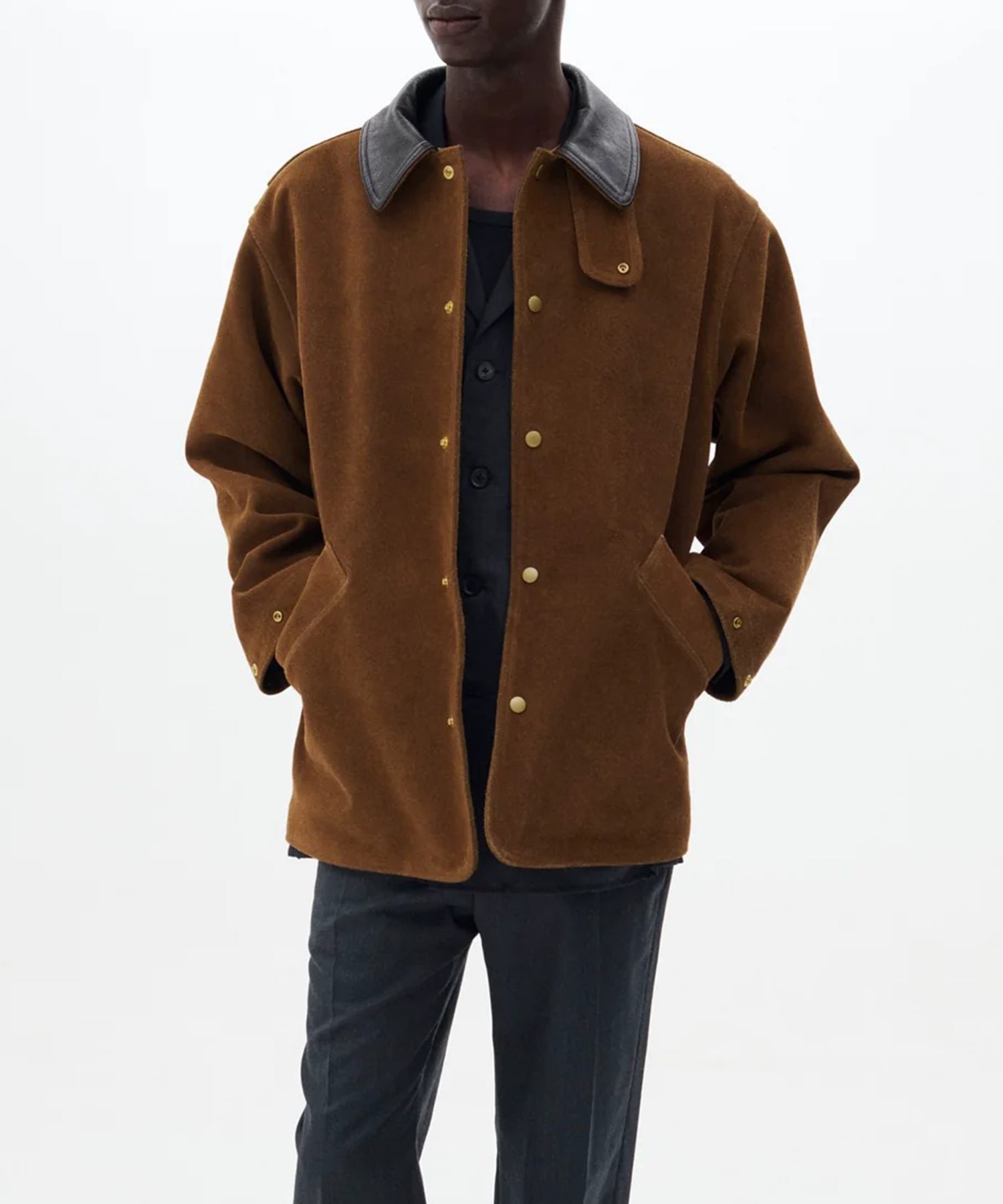 Brushed Cow Suede Work Jacket YOKE
