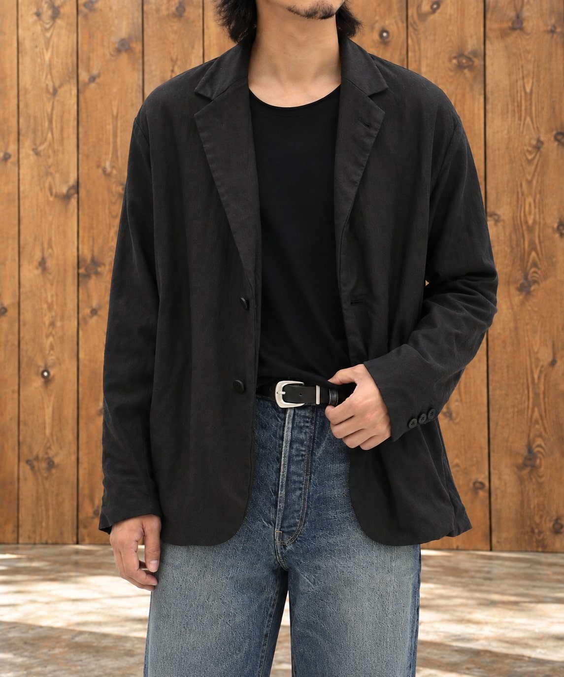 別注 36G Wool Fulling Stripe 2B Jacket KANEMASA PHIL.