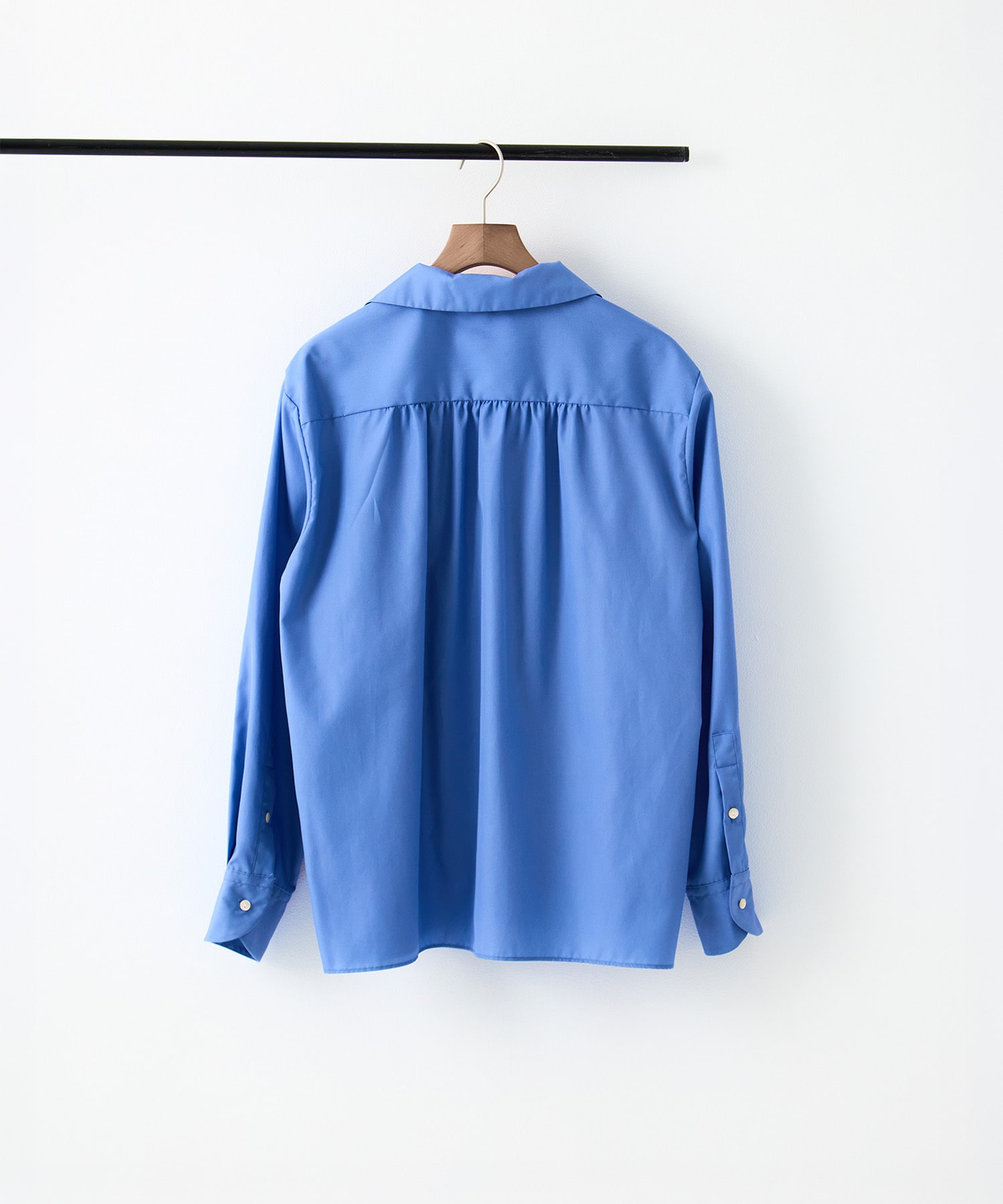 Cotton Broad French Shawl Collar Shirt blurhms