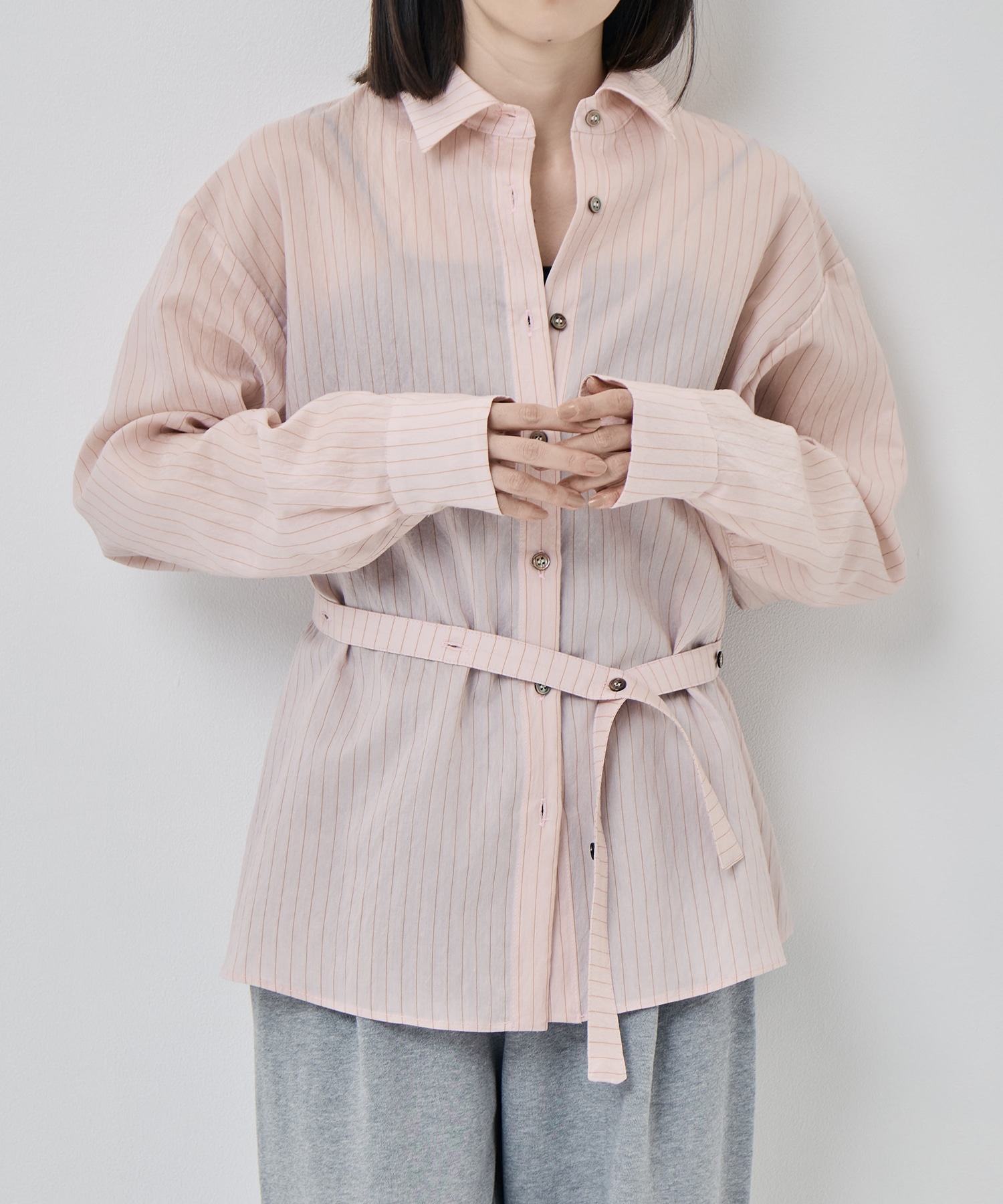 STRIPE BACK OPEN SHIRTS muller of yoshiokubo