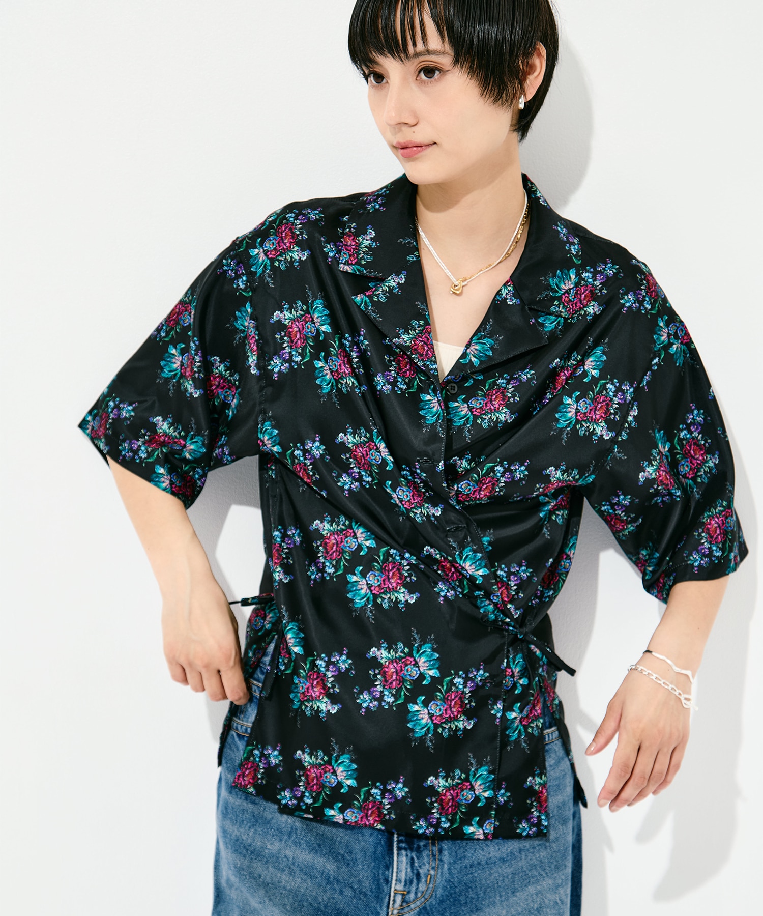 flower satin SH FUMIE=TANAKA