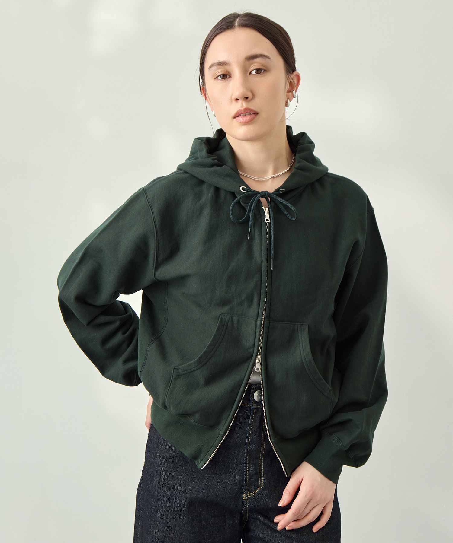 Thin-Sweat Hoodie Zip blurhmsROOTSTOCK