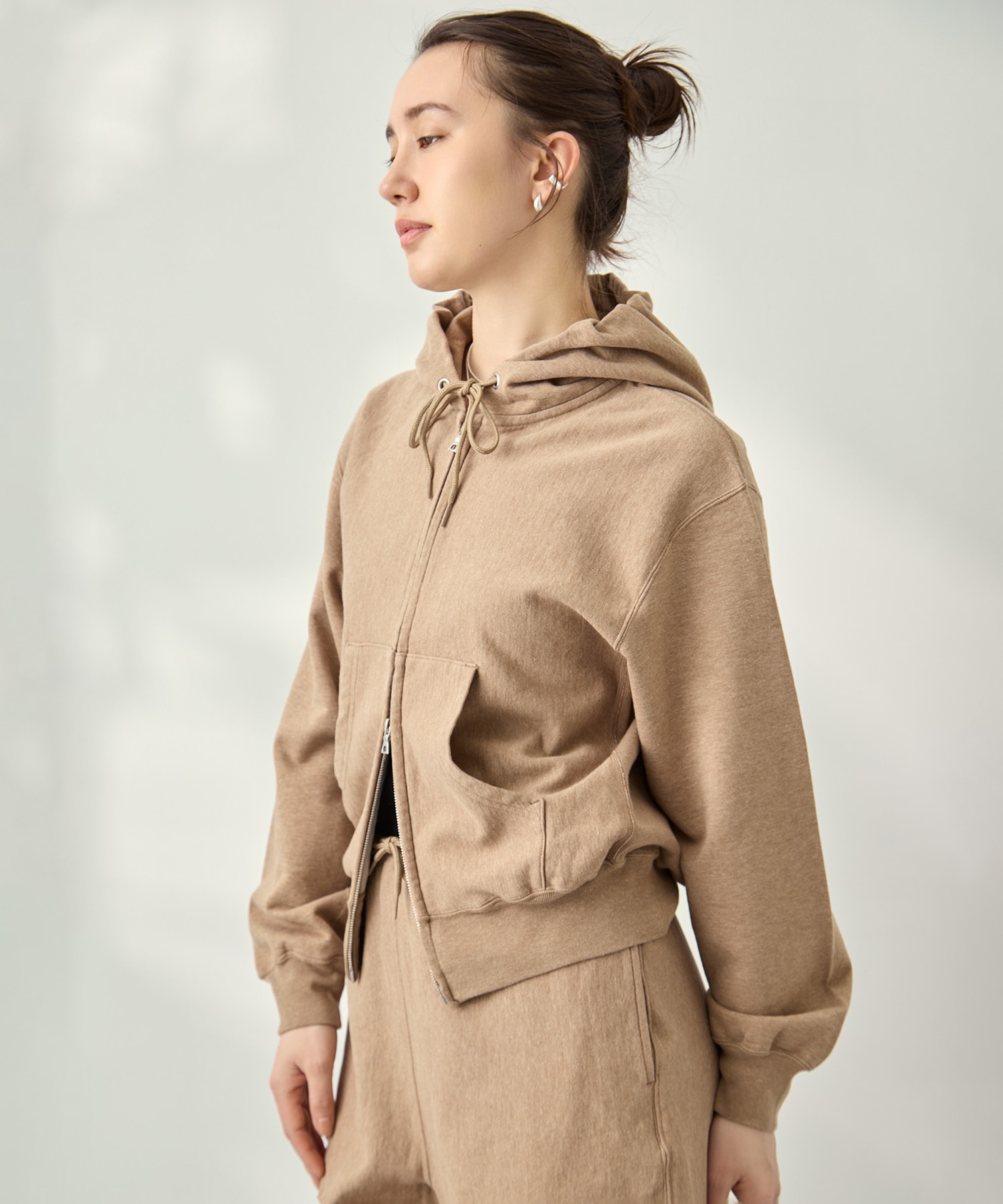 Thin-Sweat Hoodie Zip blurhmsROOTSTOCK