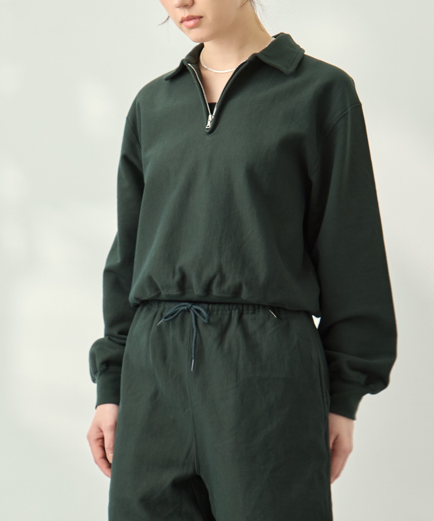 Thin-Sweat Harf-Zip P/O blurhmsROOTSTOCK
