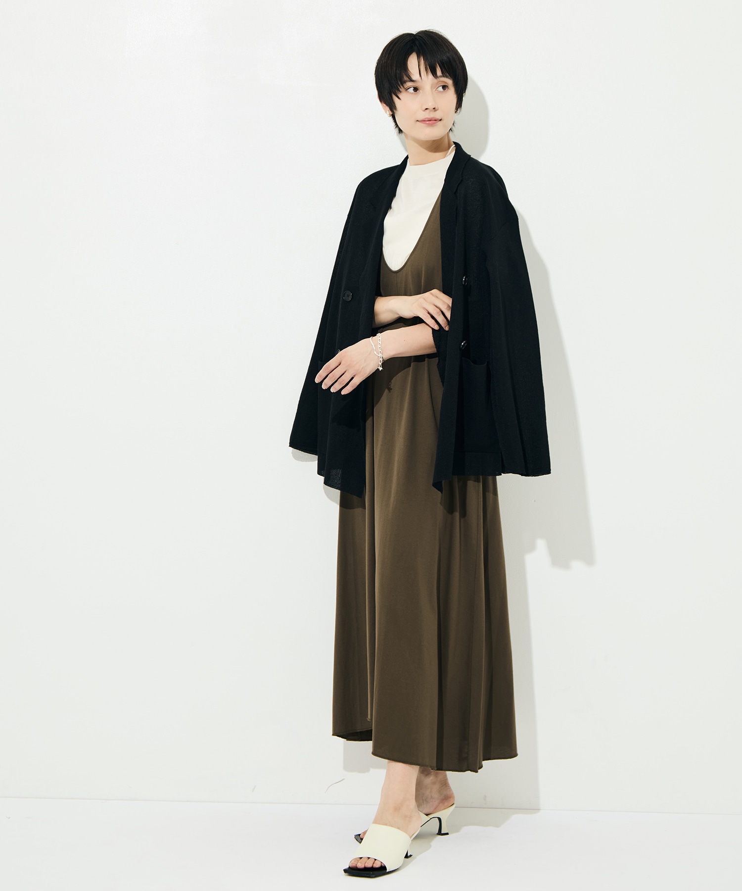 Dry Sheer Milano Knit Jacket WRAPINKNOT