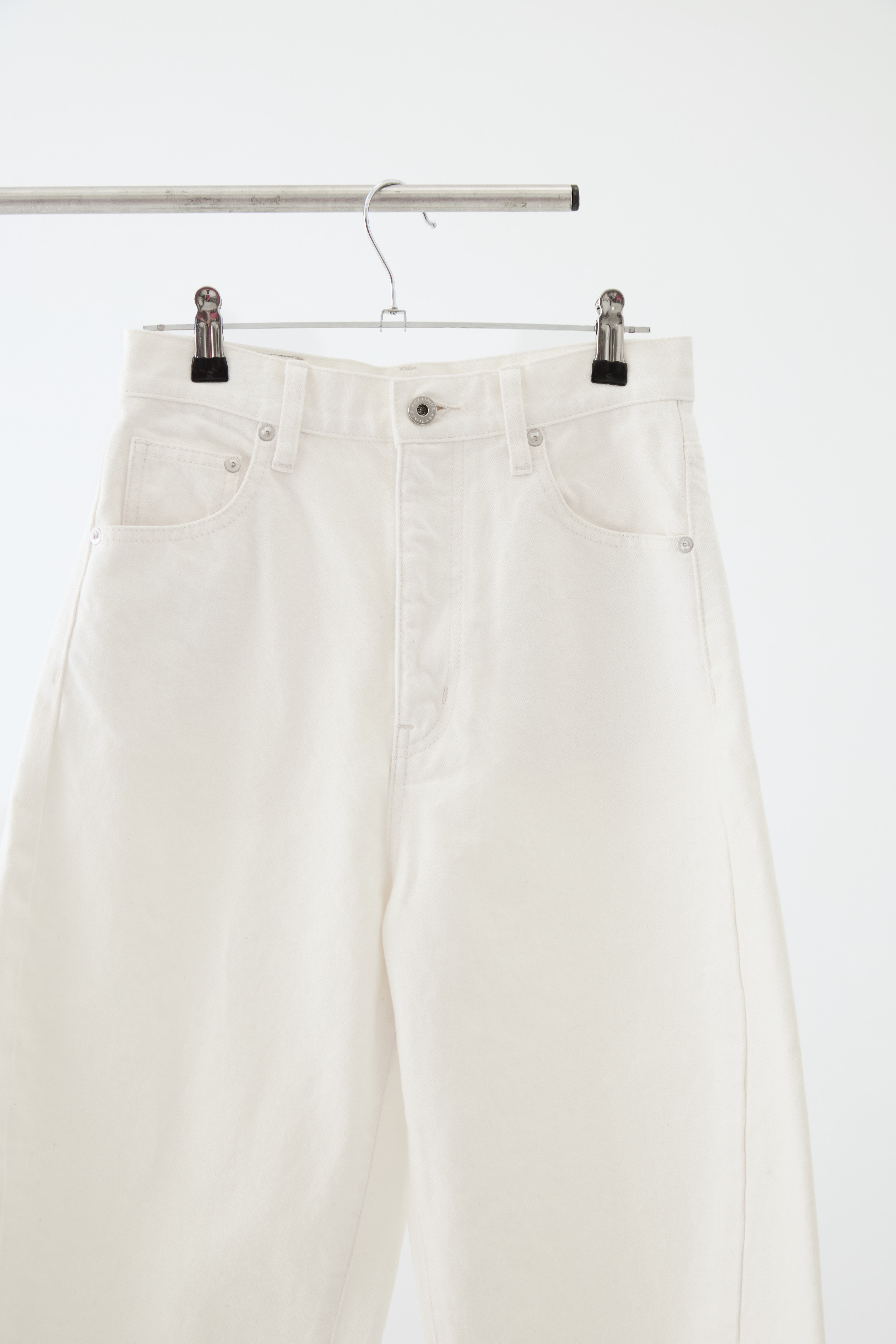 ナチュラルスラブバレルレッグデニム 