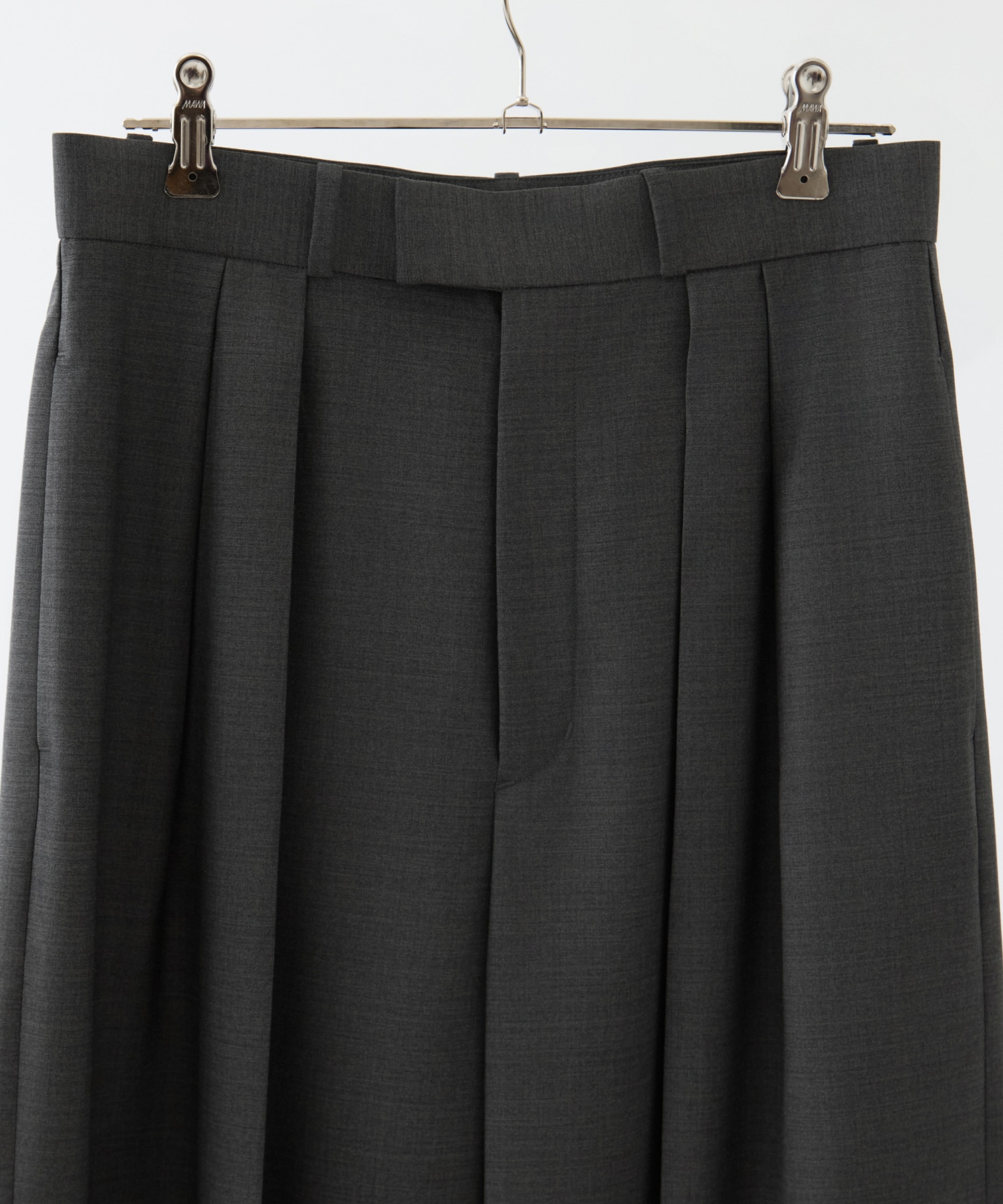 SUPER140ウォッシャブルウールワイドパンツ KEY TIMEZ