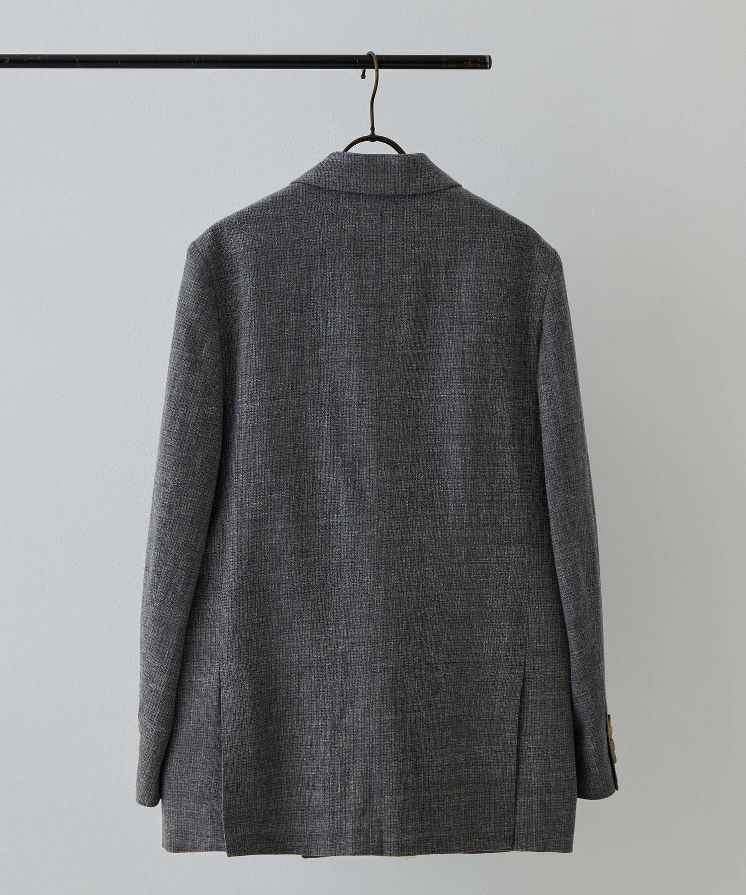 Mix Heather Cotton Double-Breasted Jacket blurhms