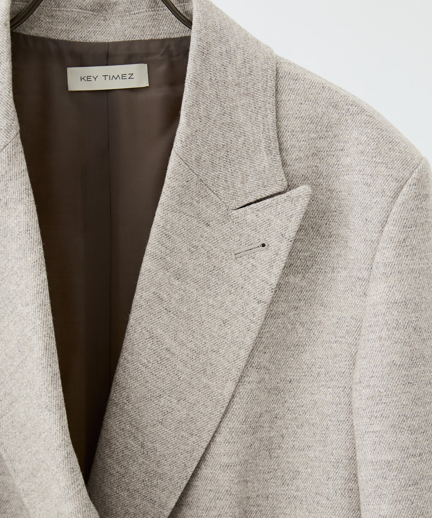 ミックスウールツイードダブルジャケット KEY TIMEZ