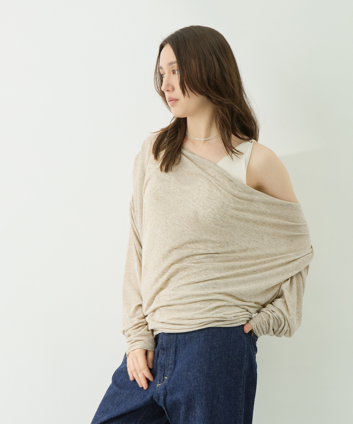 Draped Long Sleeve Pull Over GOOD PEOPLE GOOD STITCHING GOOD PRODUCT