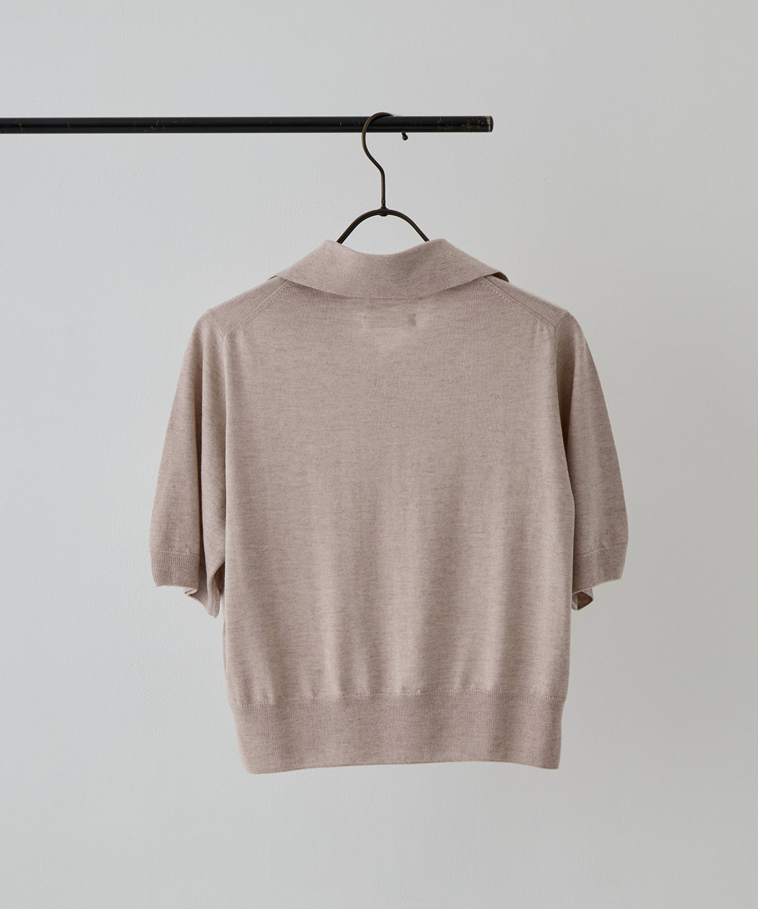 SILK CASHMERE S/S SKIPPER POLO FUJI