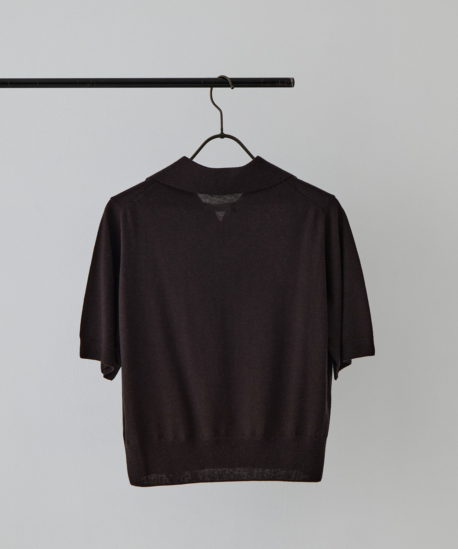 SILK CASHMERE S/S SKIPPER POLO FUJI