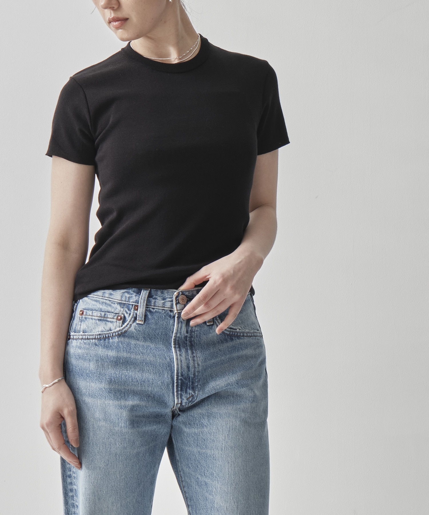 FRESCA CIRCULAR RIB PERFECT FIT PULLOVER ATON
