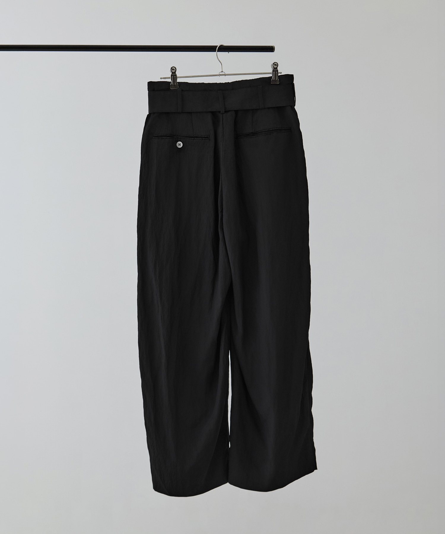 Viscose washer 2tuck belted wide pants 08sircus