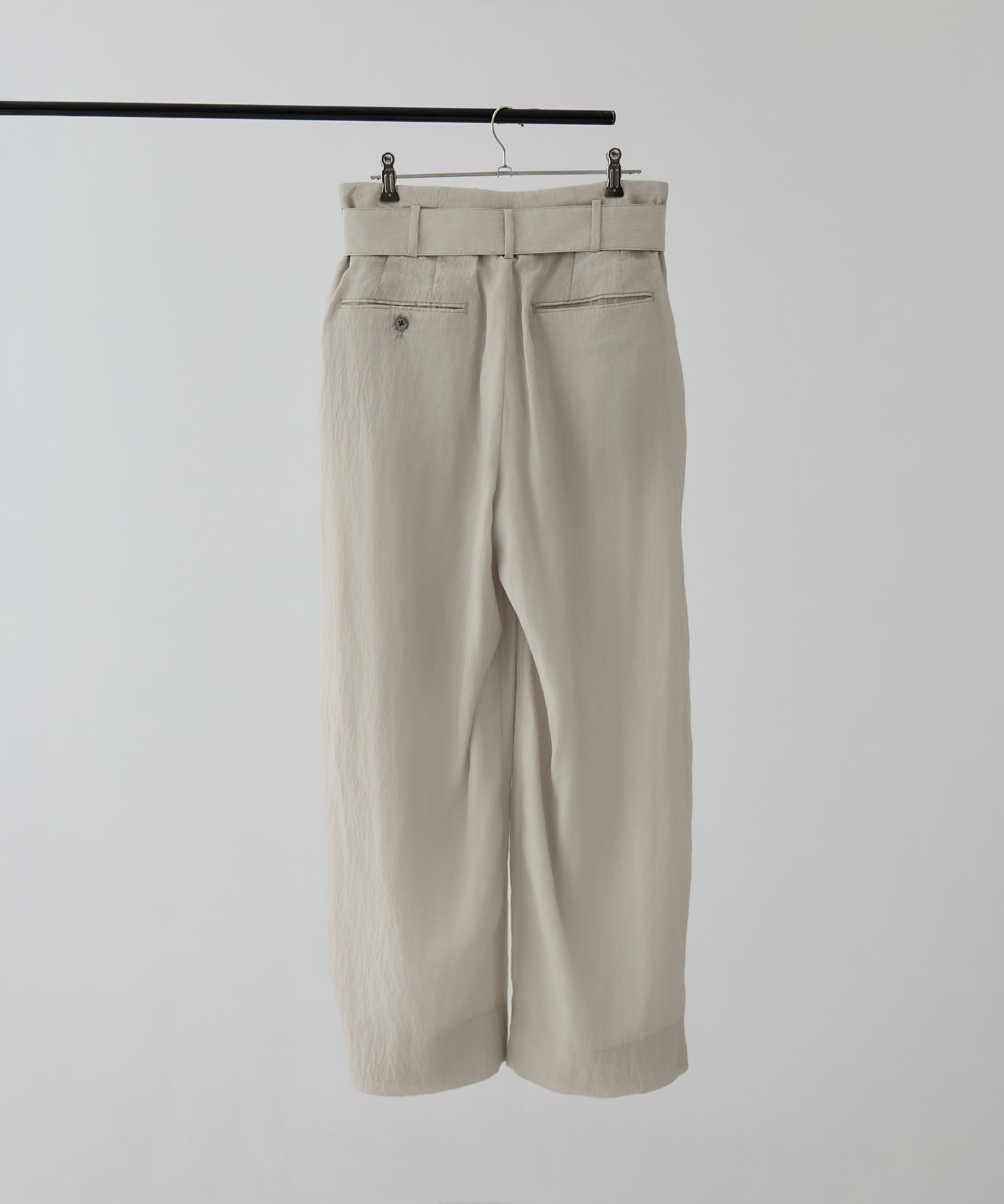 Viscose washer 2tuck belted wide pants 08sircus