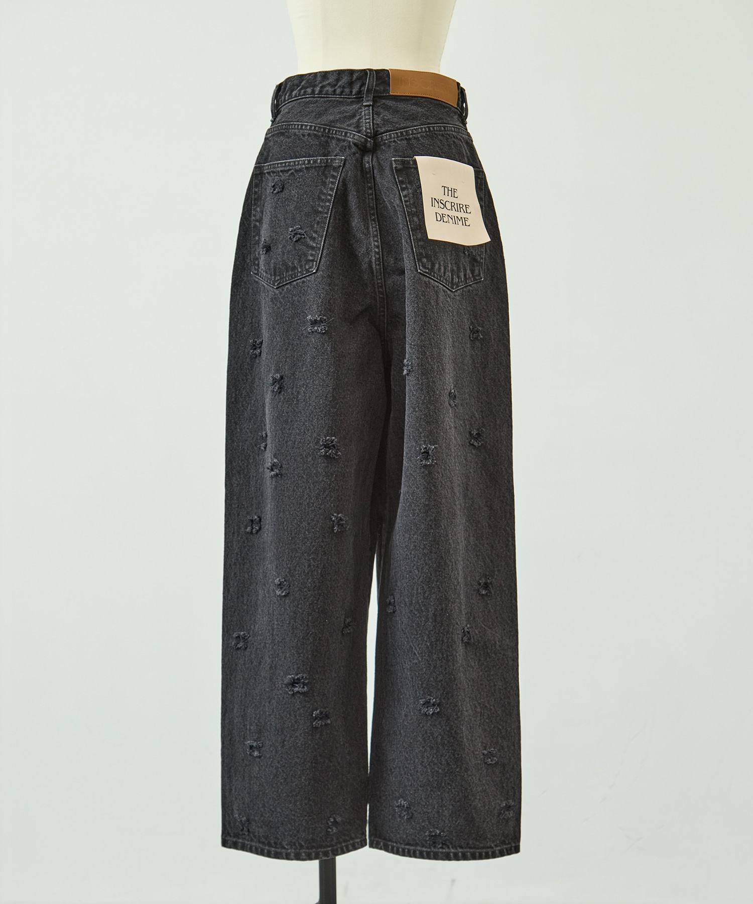 Dot Hole Denim Pants INSCRIRE