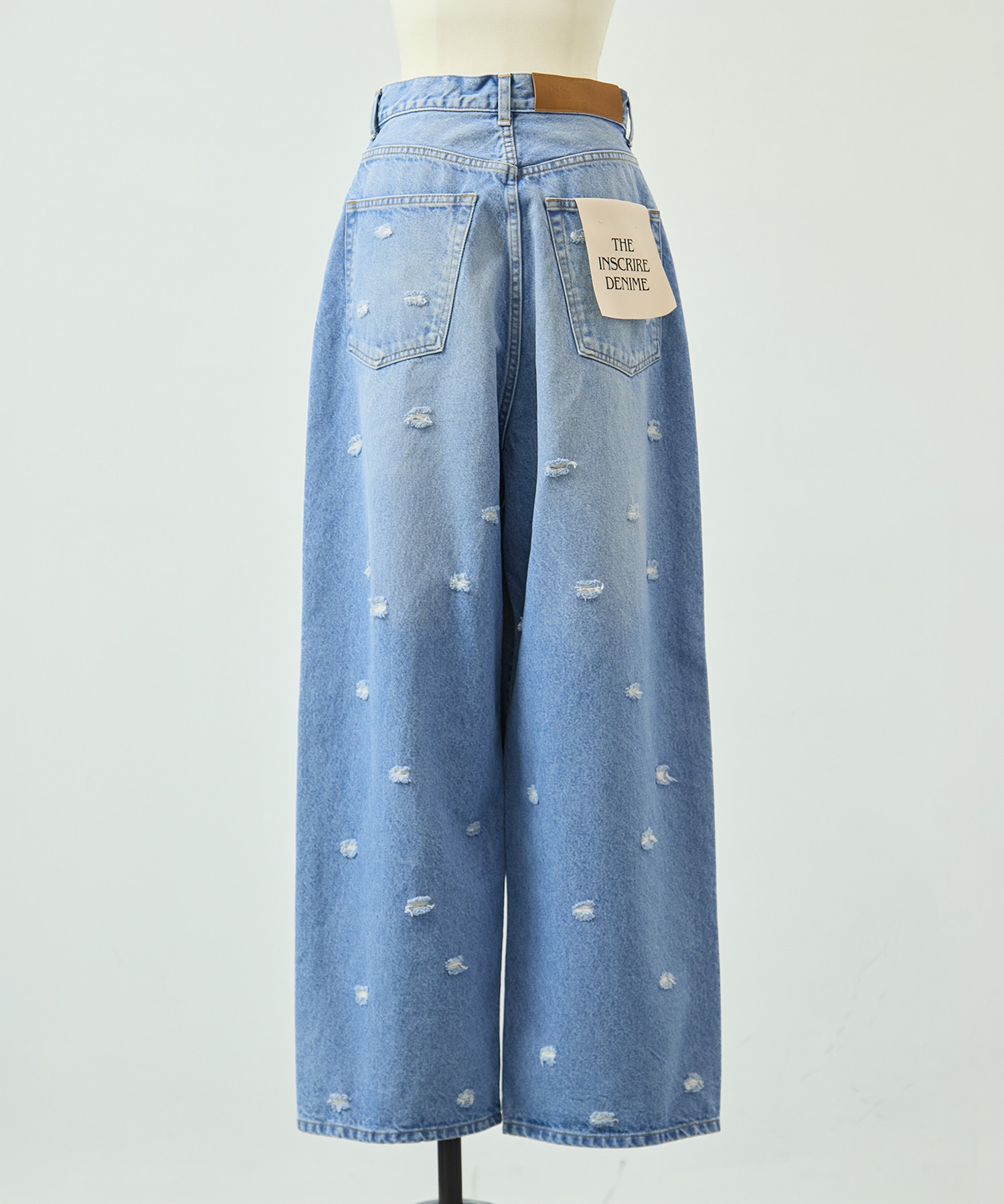 Dot Hole Denim Pants INSCRIRE