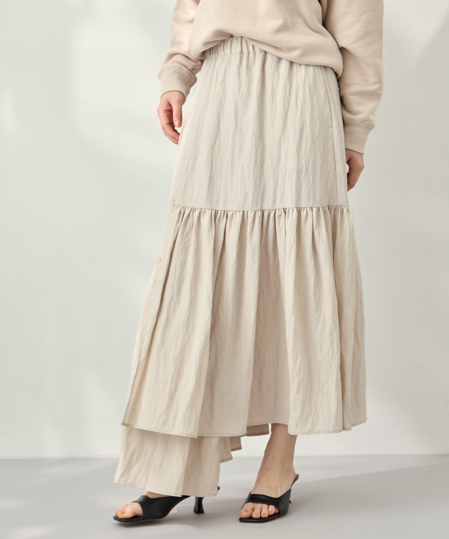 Viscose washer gather skirt 08sircus