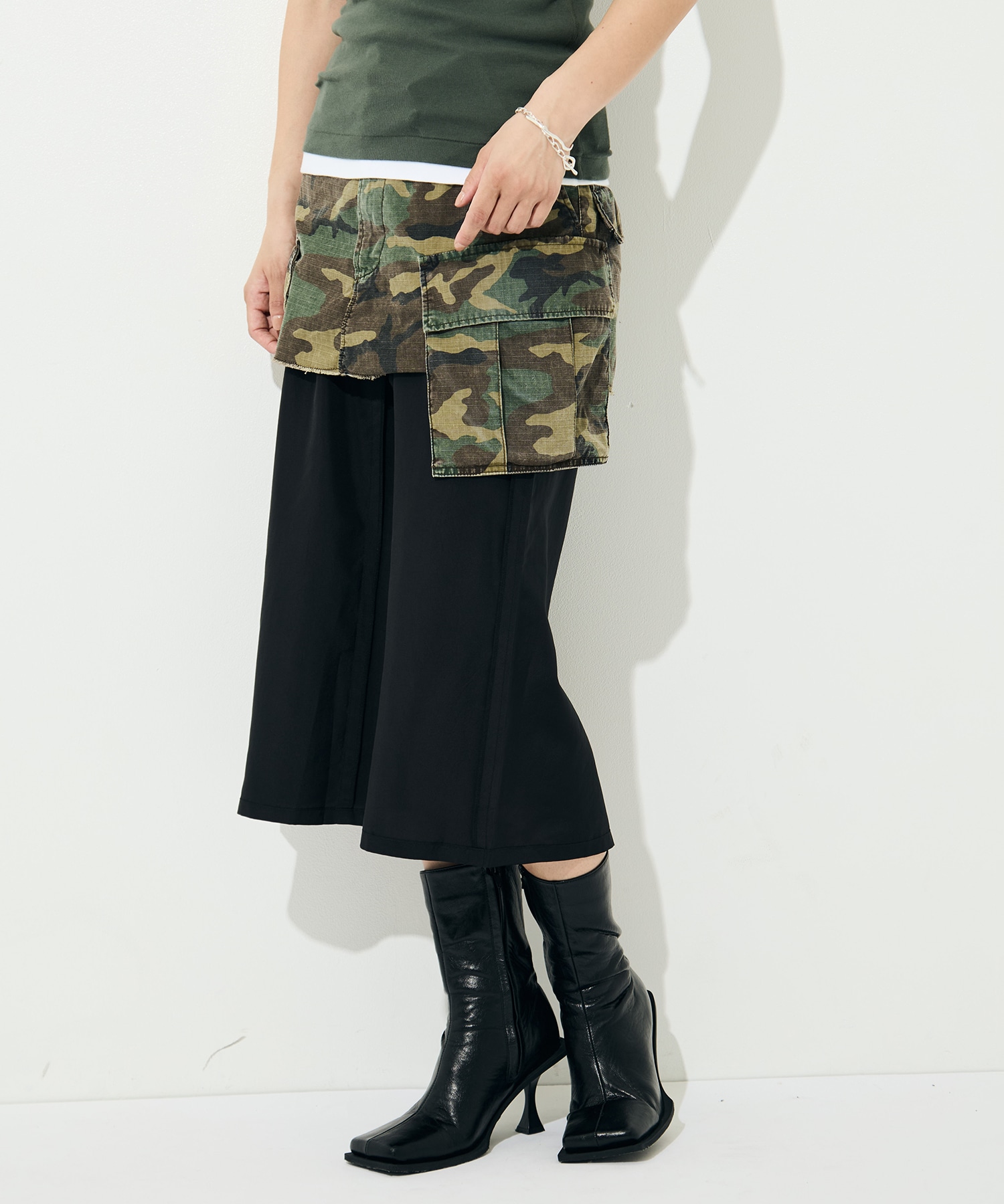 Cargo Layered Skirt INSCRIRE