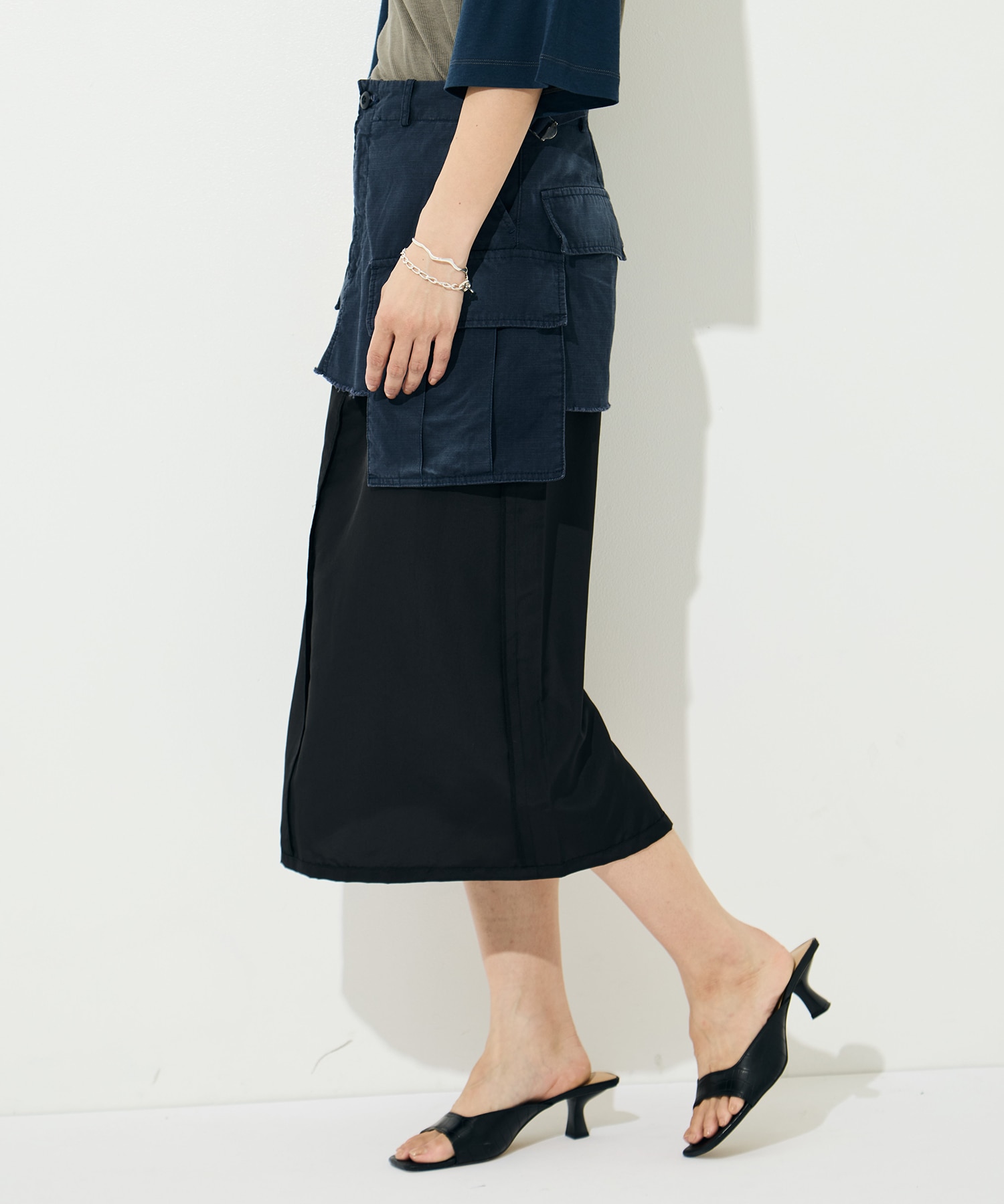 Cargo Layered Skirt INSCRIRE