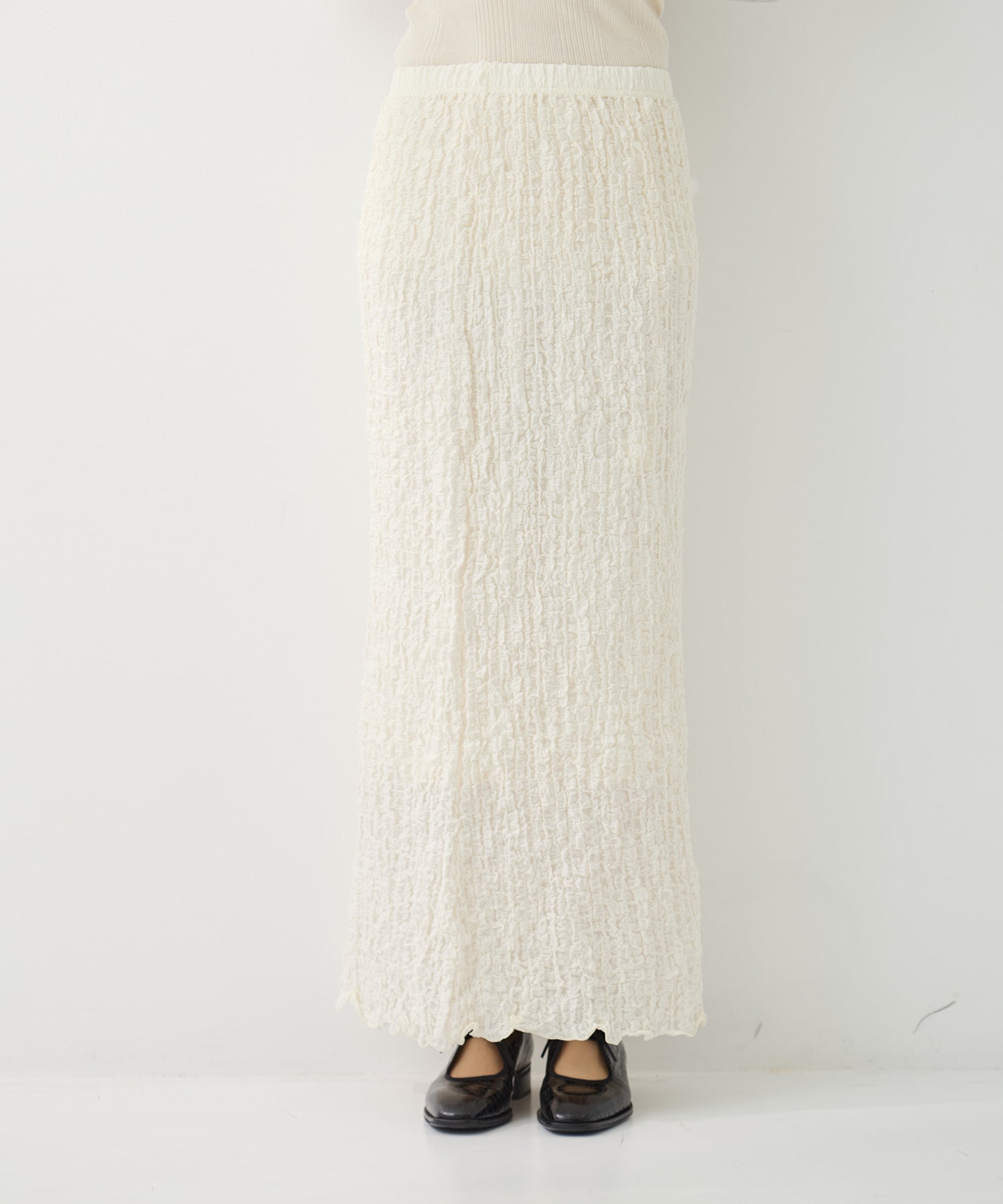 Shrink Lace Frill Skirt PHEENY