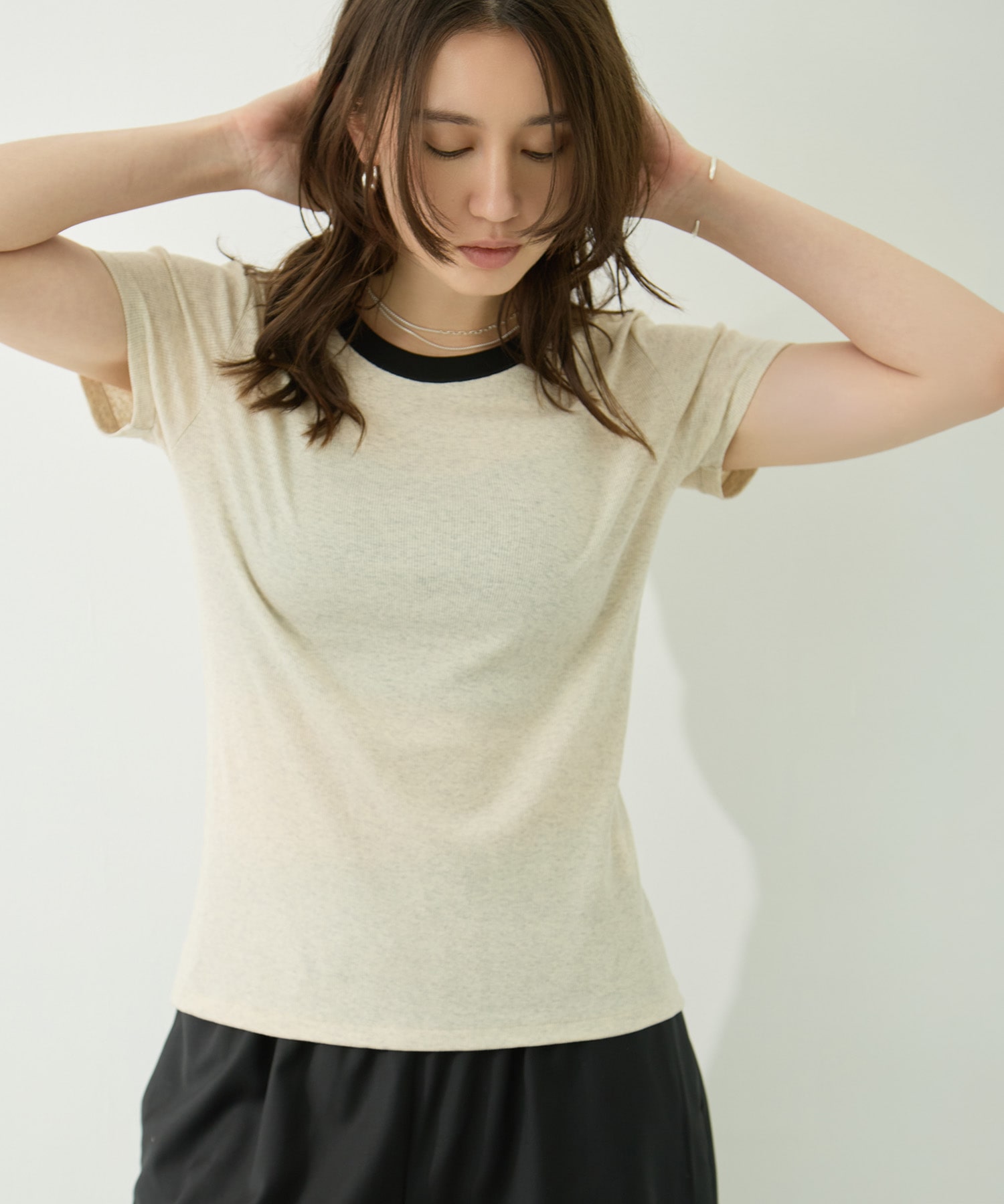Contrast Trim Short Sleeve T GOOD PEOPLE GOOD STITCHING GOOD PRODUCT
