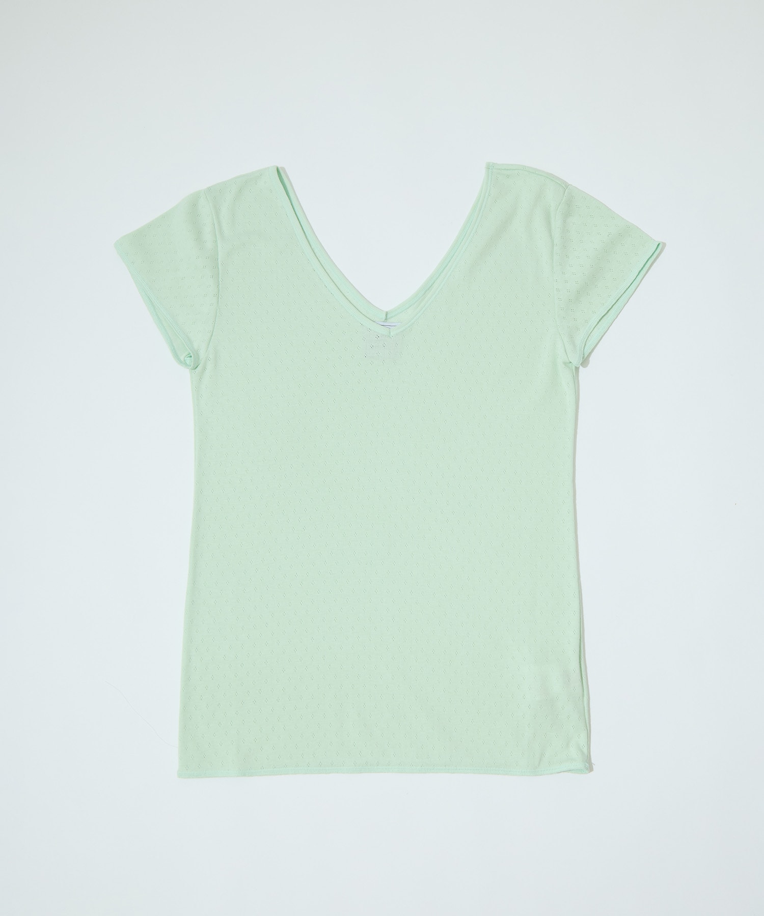 Cotton Silk Double V Neck Cap Sleeve T GOOD PEOPLE GOOD STITCHING GOOD PRODUCT